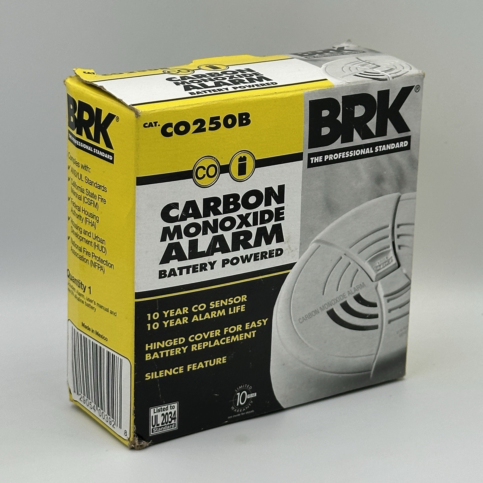 First Alert CO250B Carbon Monoxide Alarm Detector NOS NEW OLD STOCK FREE US SHIP