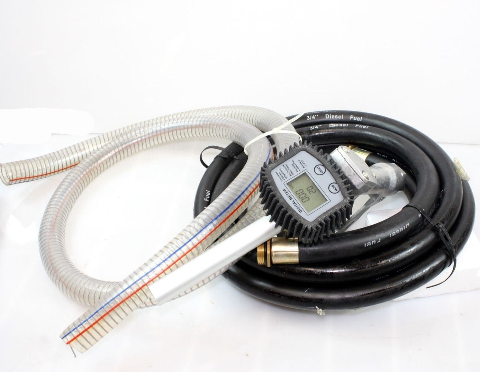 110v AC 16GPM Oil Transfer Pump Kit Fuel Diesel Biodiesel w/Digital Nozzle, Hose