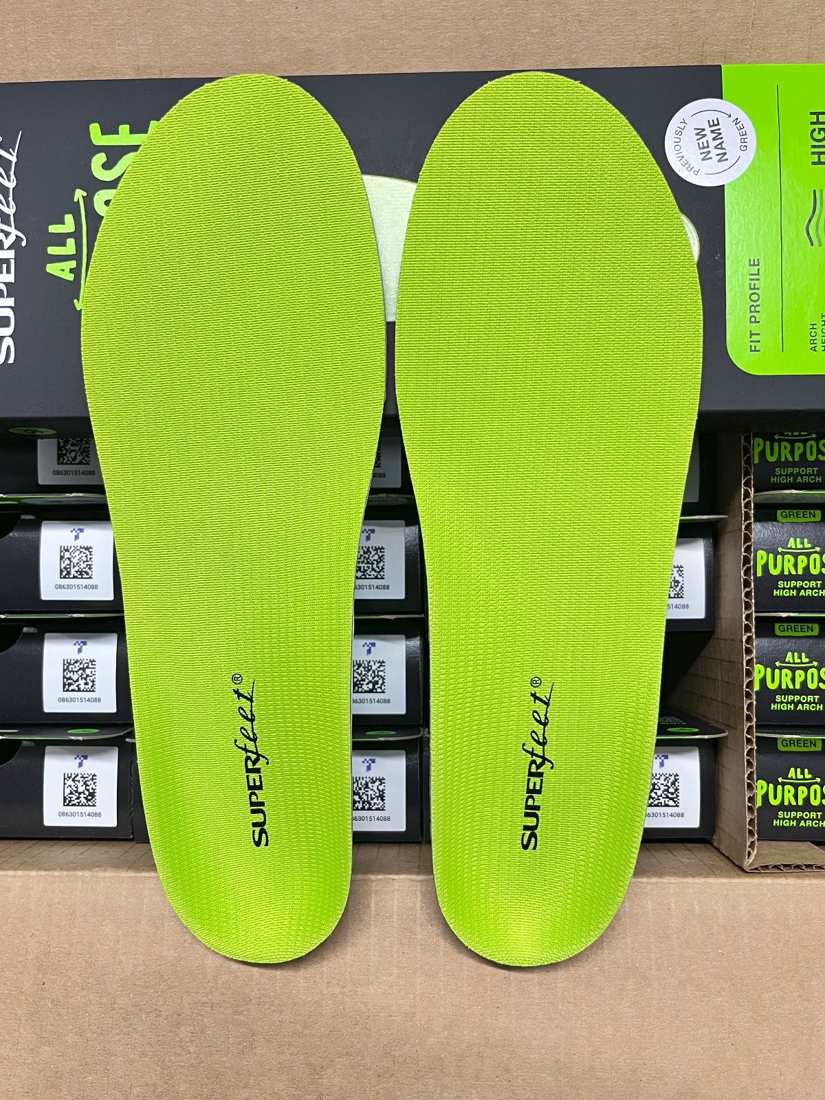 Superfeet ALL PURPOSE SHOE Insoles inserts, Green D Men 7.5-9 / Women 8.5-10