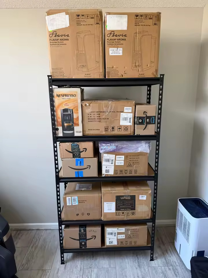 72" Heavy Duty Garage Shelving 2000LBS 5 Tier Adjustable Rack