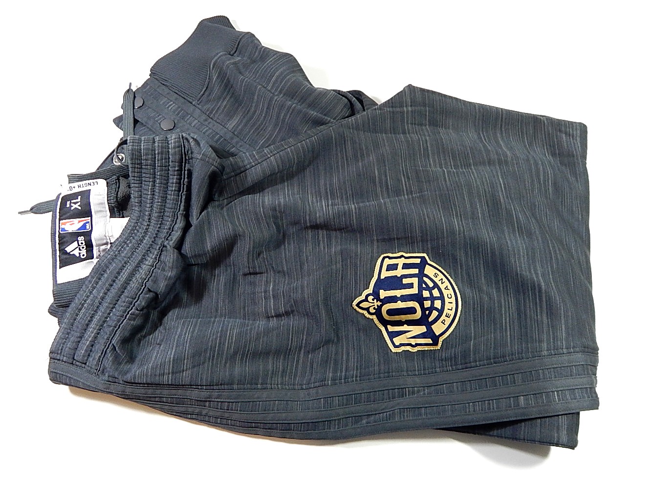 Lot of (8) NBA Warm Up Pants Adidas Jazz Pistons Hornets Pelicans Bobcats M-3XL