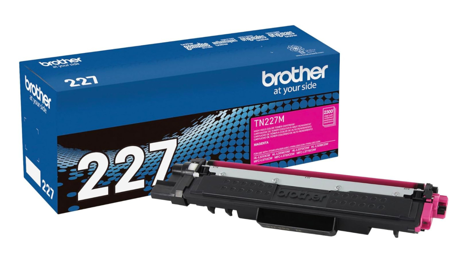 Original Brother TN227 Toner Cartridge – High Yield for Color Printers - CMYK