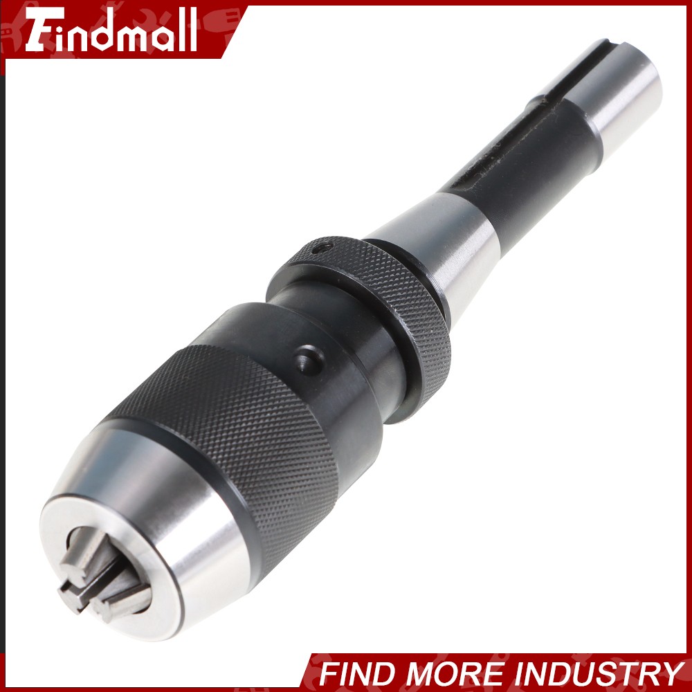 Drill Chuck 1/32"- 5/8" JT6 Keyless Self Tighten Heavy Duty W/R8 Shank Adapter