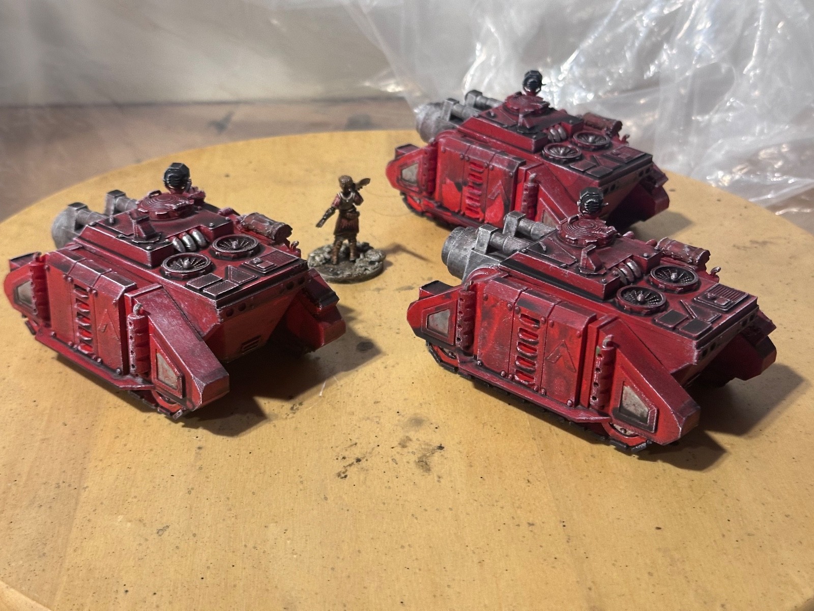 Siege red 3D-printed scratch-built parts lot, used, free shipping
