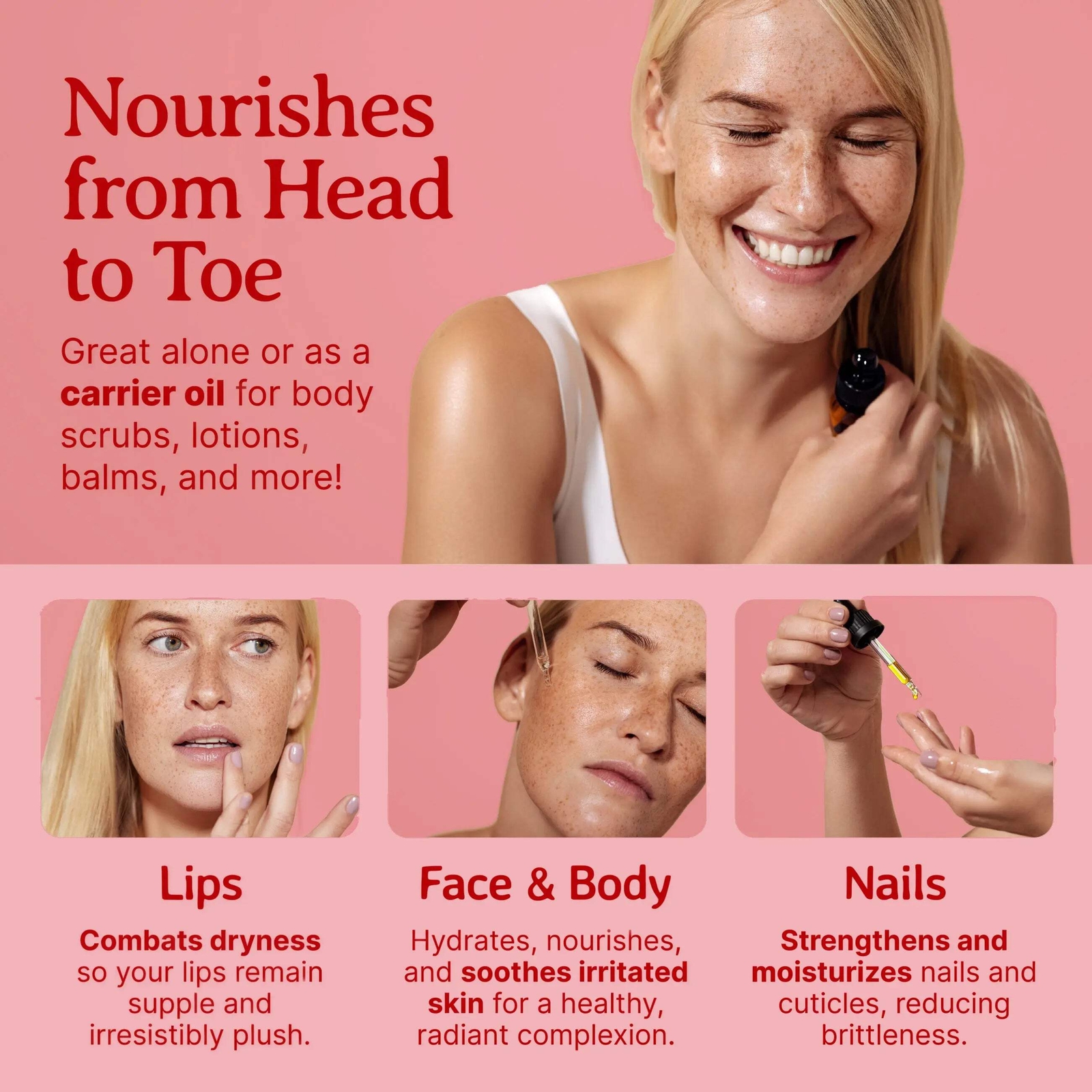 Organic Cold-Pressed Pomegranate Seed Oil 100% Raw Pure Anti-Aging Skin Hair