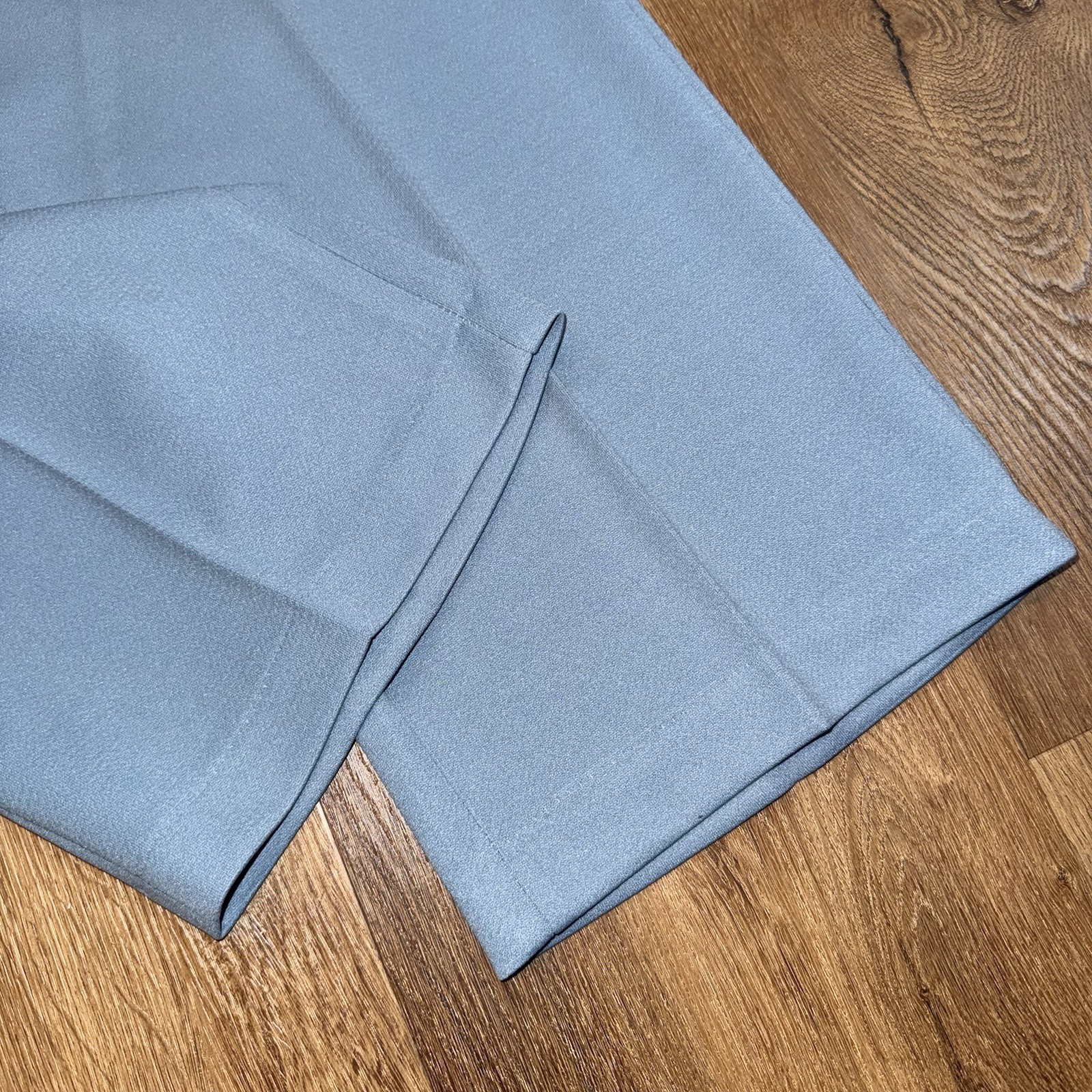 Haband Disco Pants Mens 40 28 Blue Polyester Leisure Suit Disco Mod Vtg 60s 70s