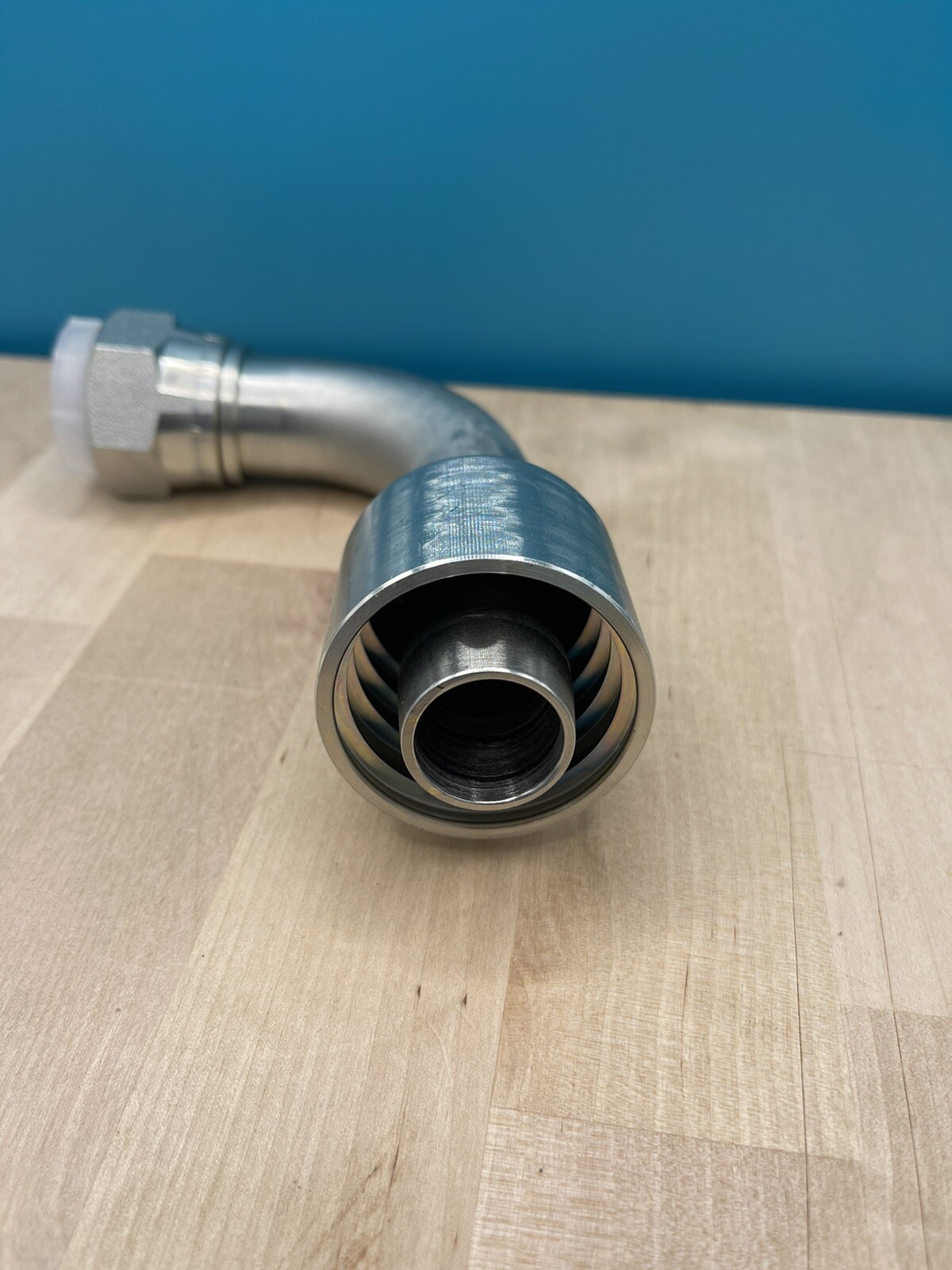 6 Parker Style 13943-16-16 Hydraulic Hose Crimp Fittings 1” Hose X 1” FJIC 90