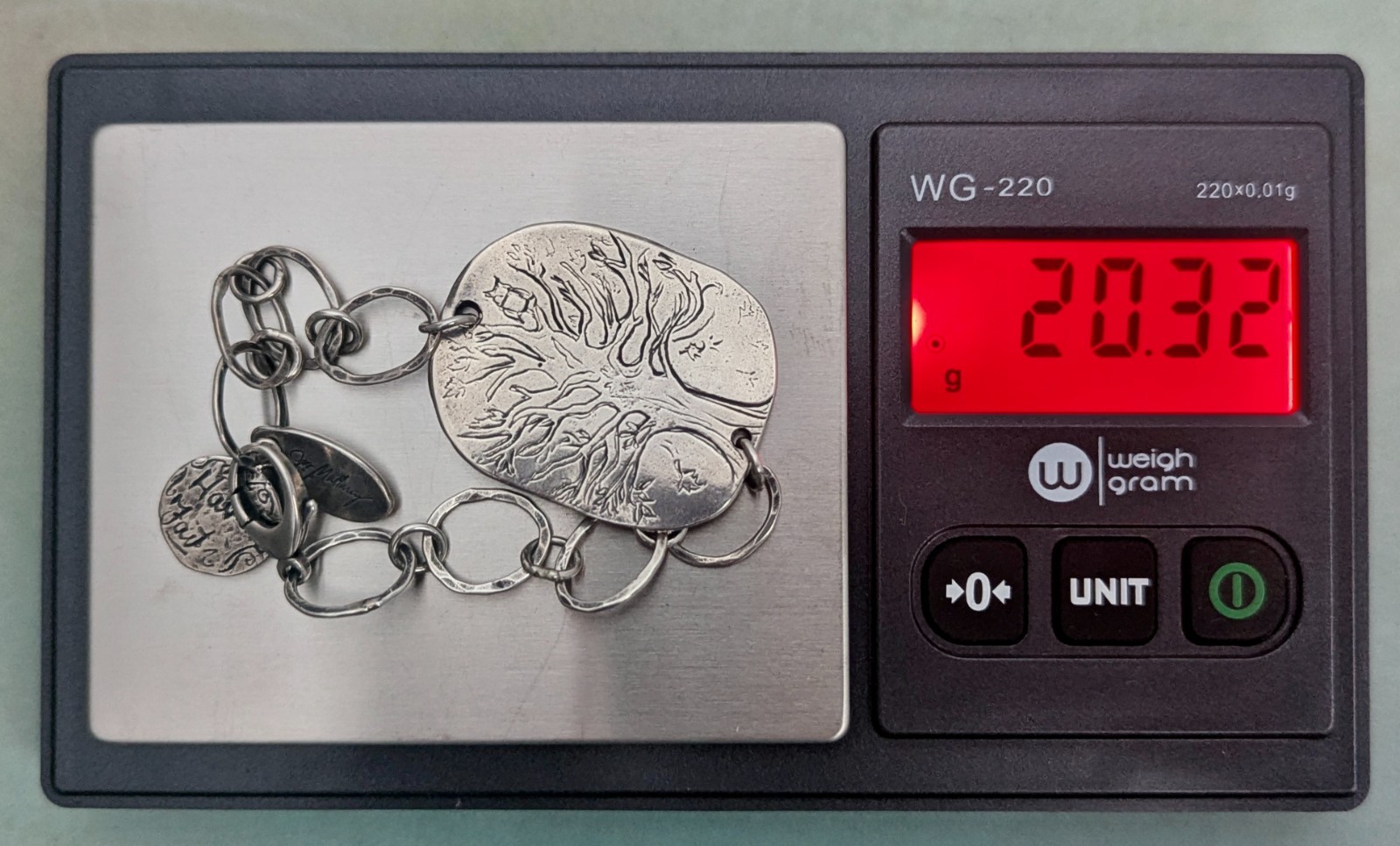 Jes MaHarry Necklace Bracelet Set Stand Strong Tree Of Life Sterling Silver