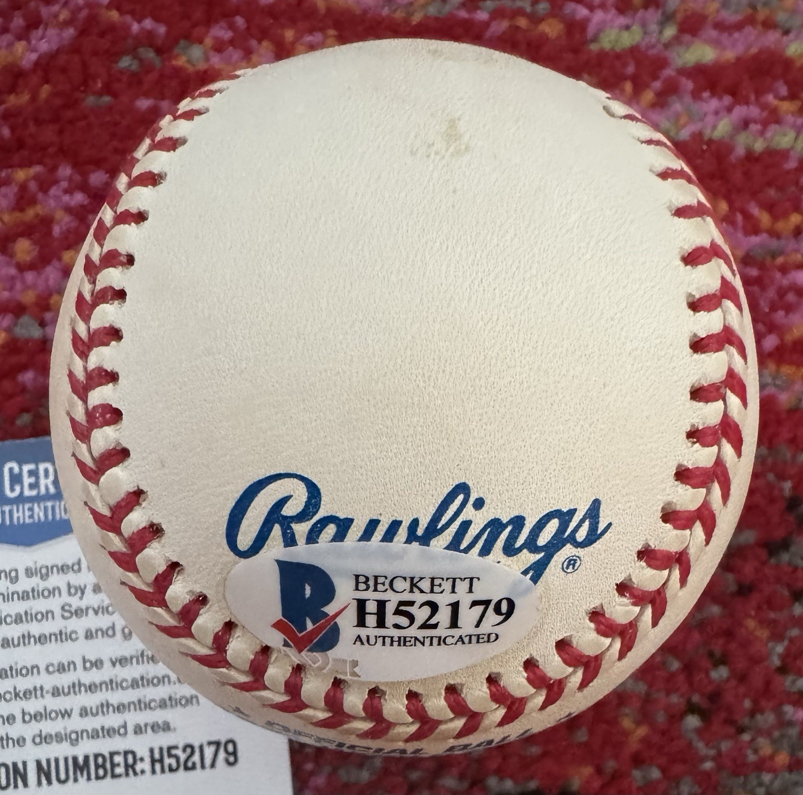 Charles Johnson Autographed Official 1997 World Series Ball Beckett Authenticity