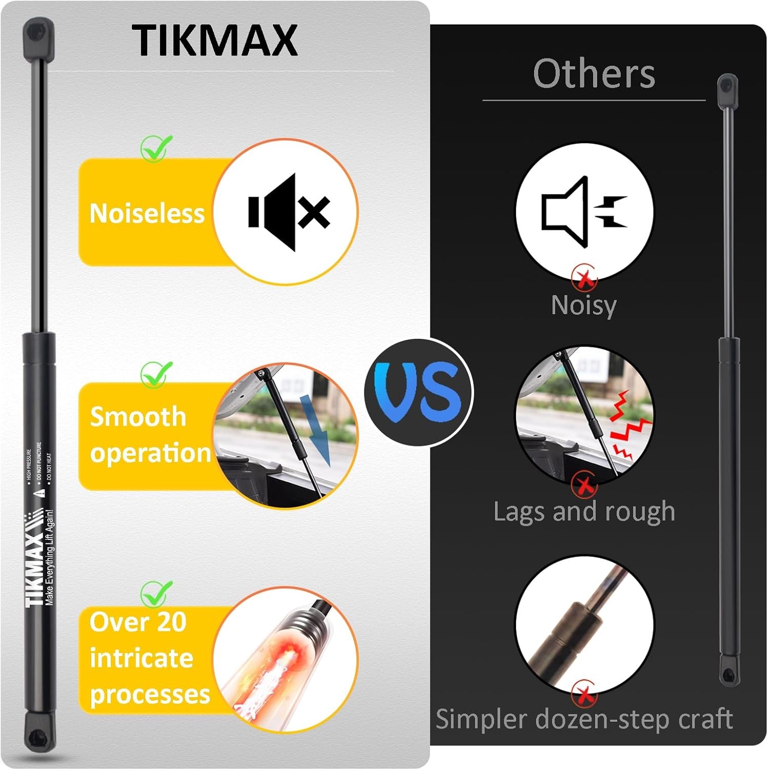 Rear Hatch Liftgate Struts for Honda CR-V 2007-2011, Replaces 6179 74820-SWA-A01