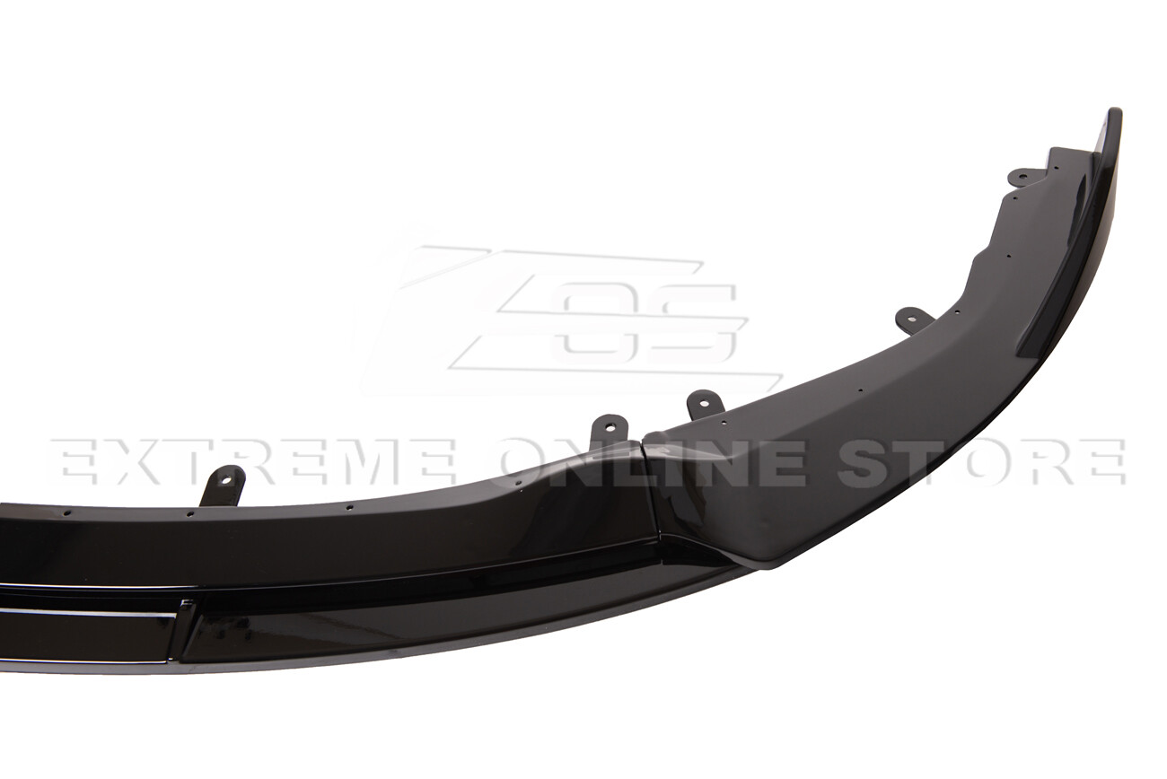 For 19-Up Corolla Hatchback | Track Style GLOSS BLACK Front Bumper Lip Splitter