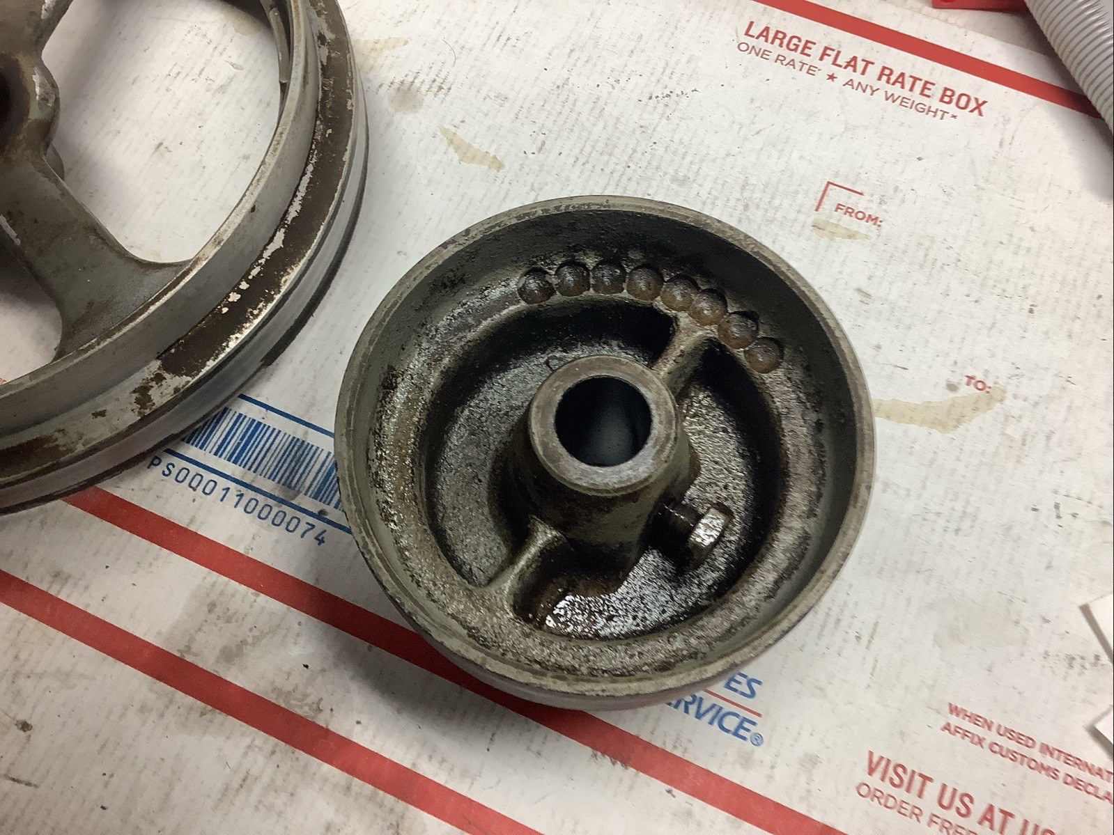 South Bend 9” rear drive countershaft pulleys and shaft