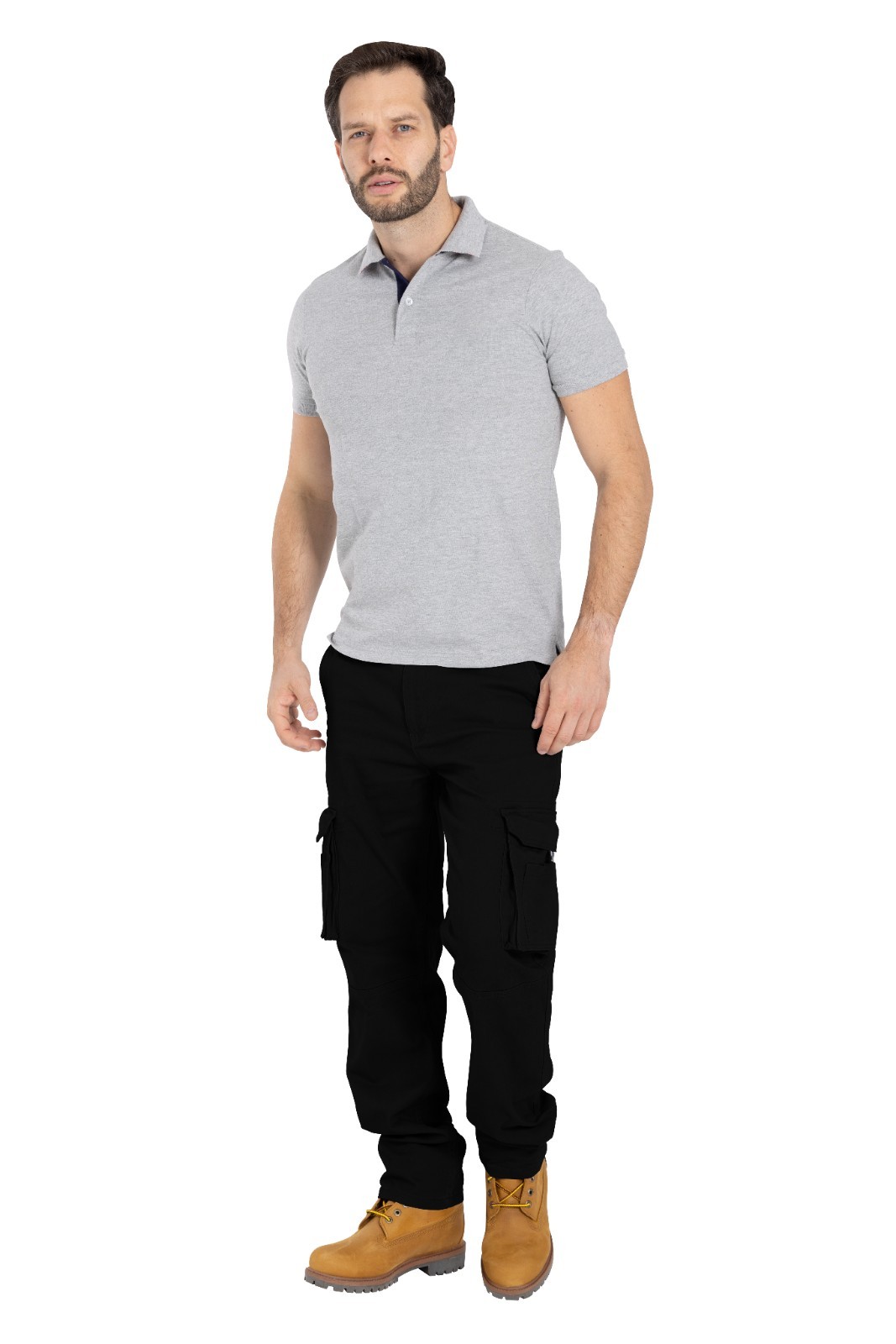 Men's Flex Cargo Trousers Heavy Duty Stretch Casual Pants