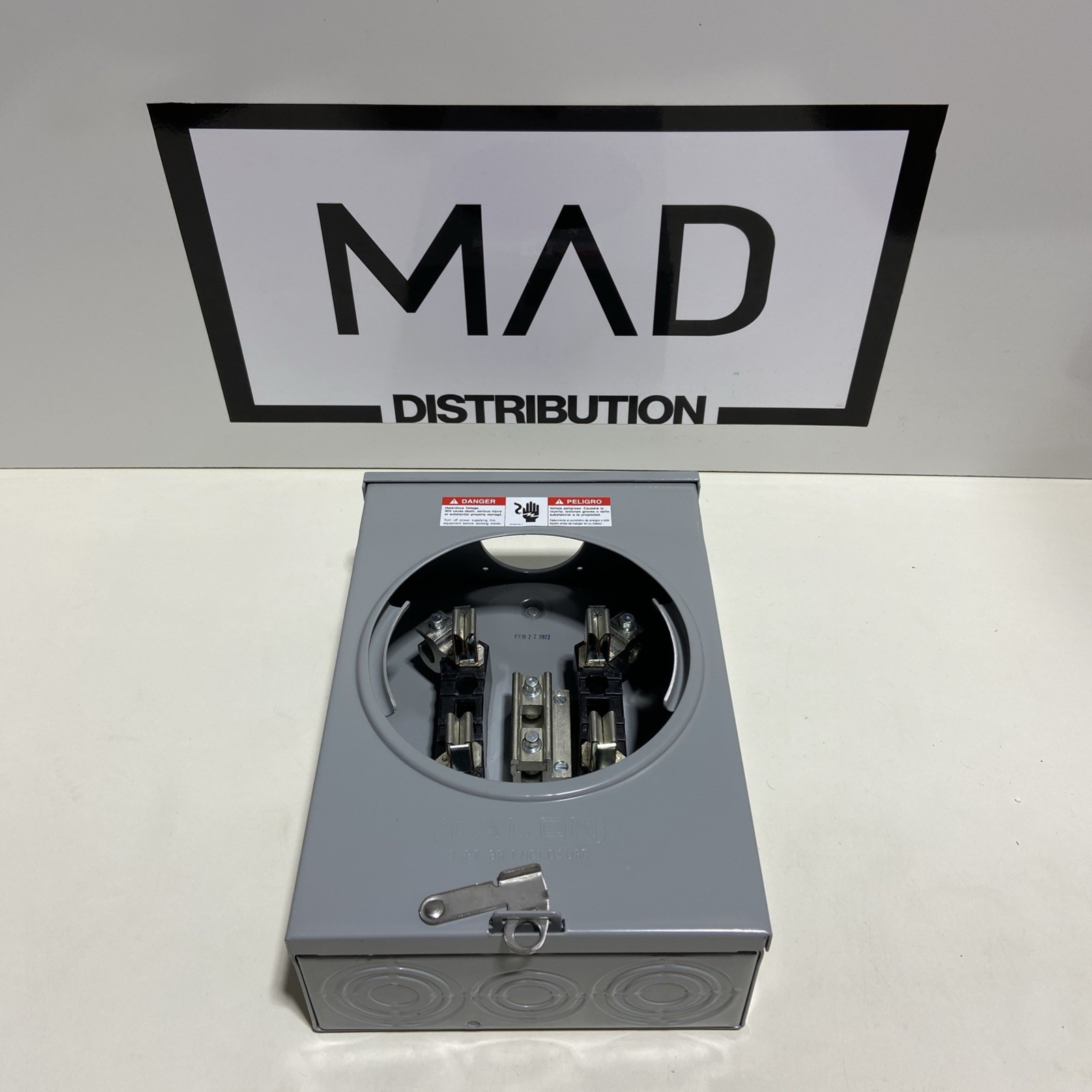 New! Talon UAT111-0G, 135 Amp 600 Volt 4 Terminal Ringless Meter Base