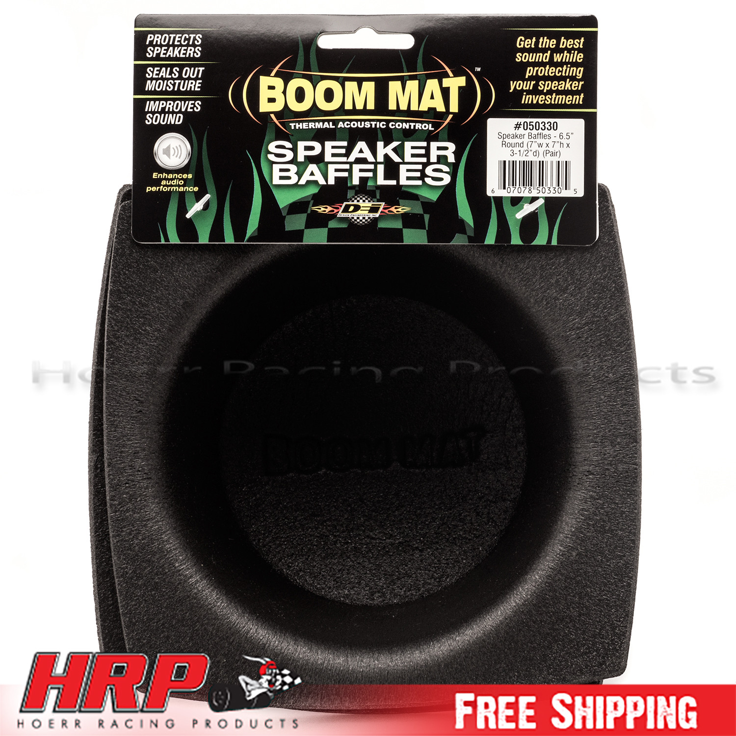 DEI 050330 Boom Mat Round Speaker Baffle 6.5" Pack of 2