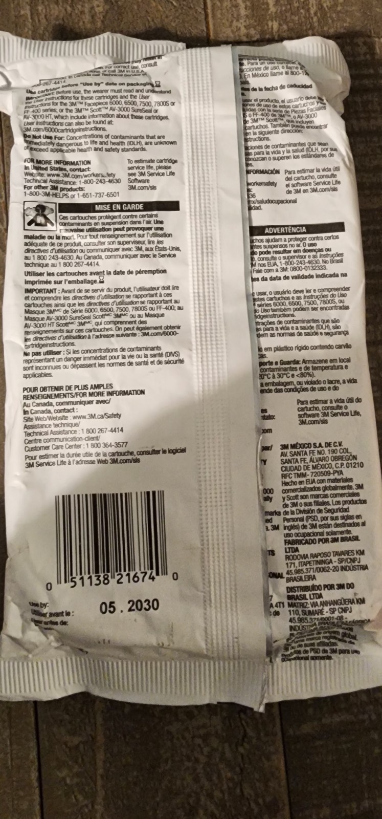 10 Packs.3M 6001 Organic Vapor Replacement Respirator Cartridge Filters Paint