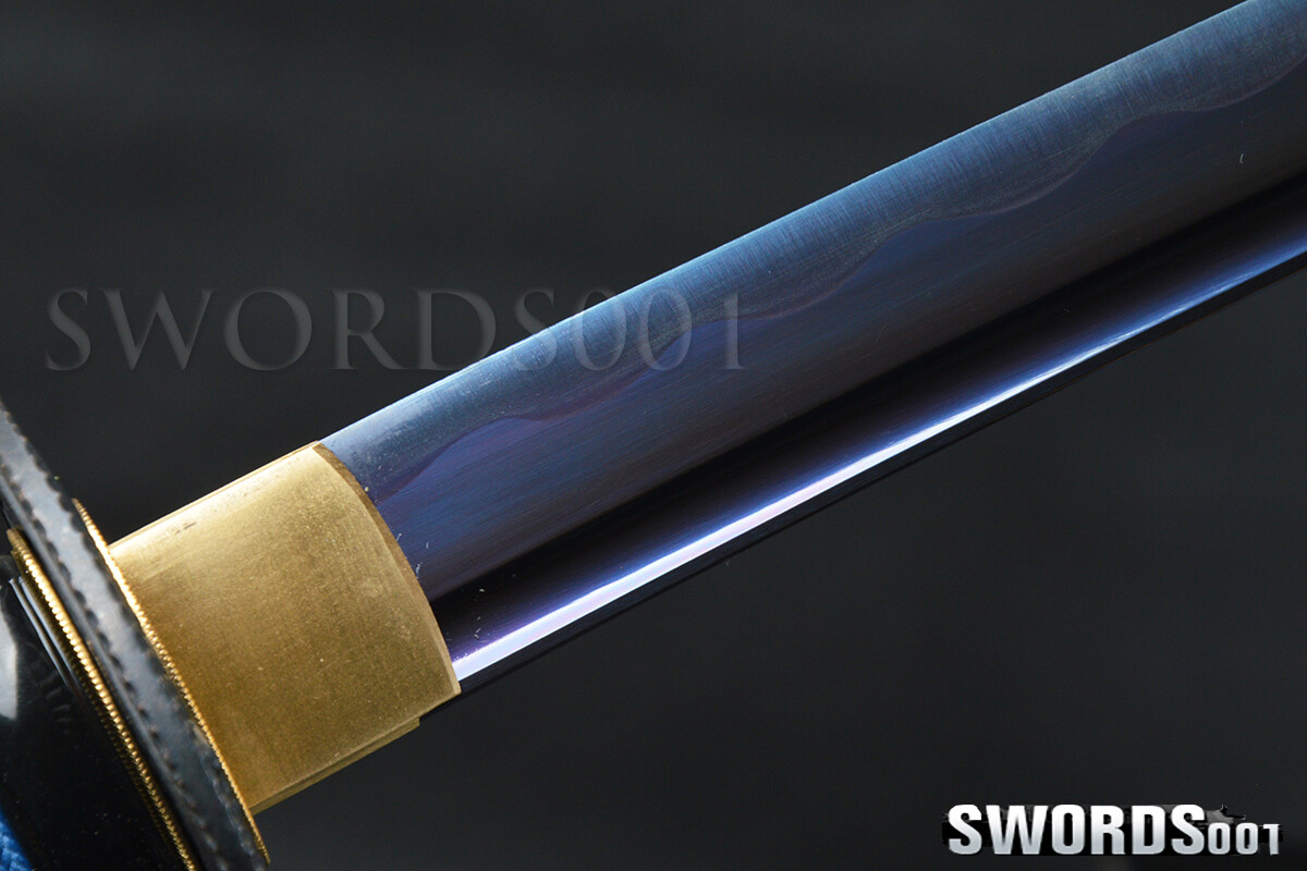 Blue Dragon Katana Japanese Samurai Sword 1095 Carbon Steel Functional Full Tang