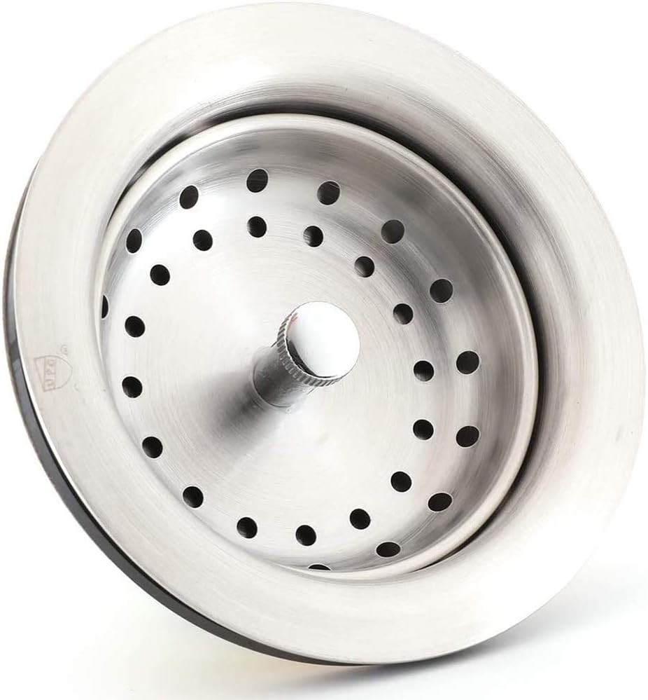 3-1/2" Stainless Steel Sink Drain with Strainer Basket & Stopper