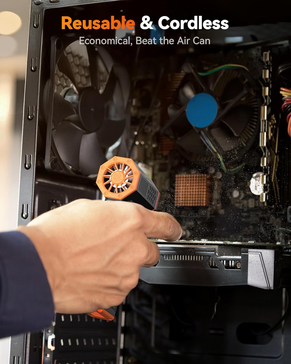 WOLFBOX MF50 Electric air Duster 110000RPM Brushless 3 Speed Turbo Fan Jet Fan