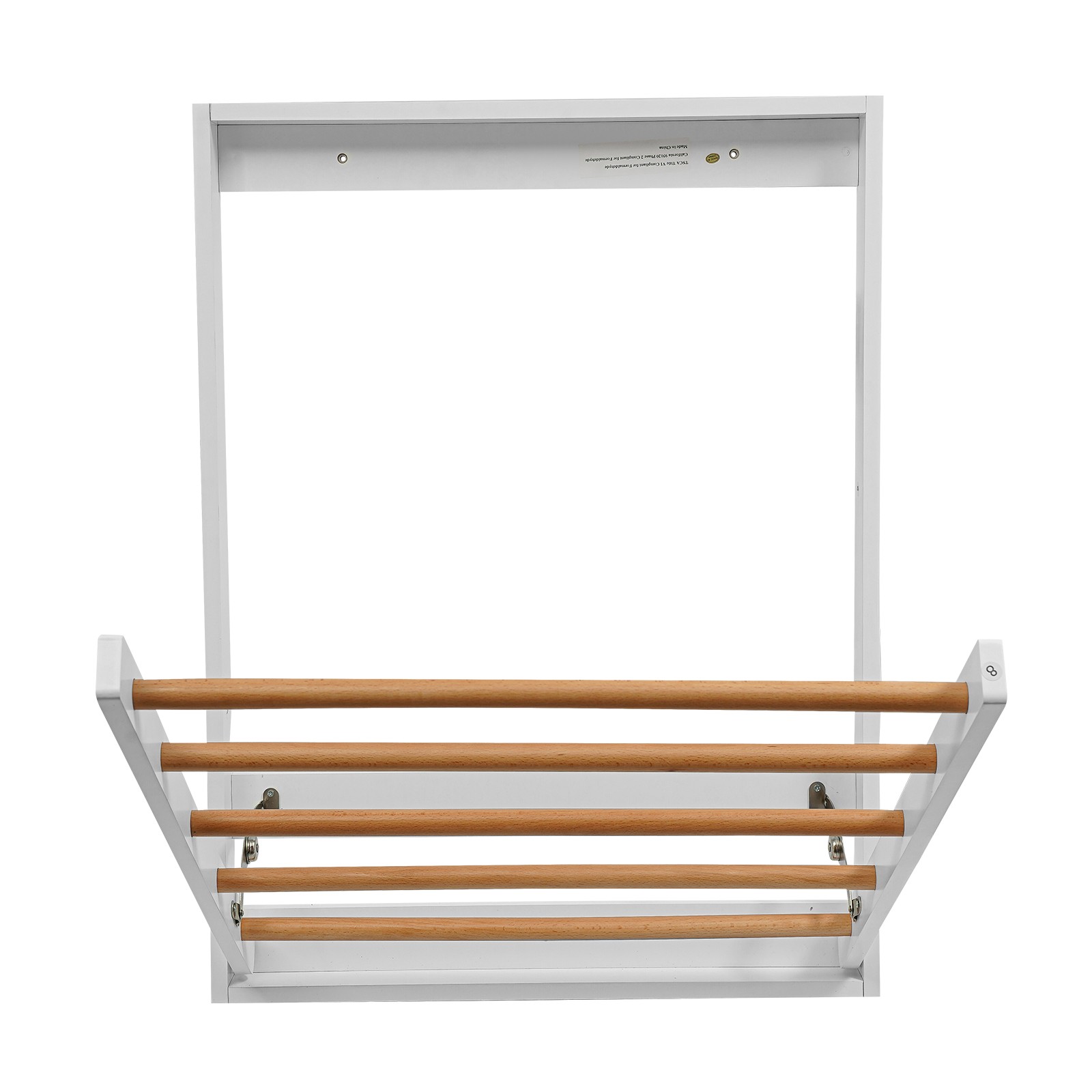 Wall Mounted Clothes Drying Rack, Indoor Folding Clothes Drying Rack for Laundry