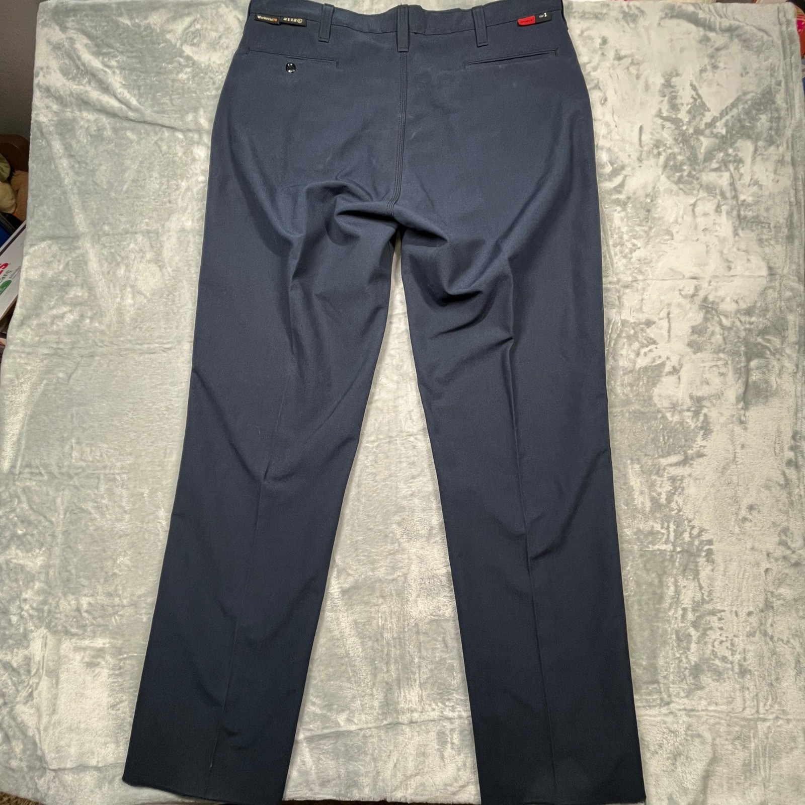 Workrite FR Work Pants Mens 38x35 Navy Blue Nomex IIIA Flame Resistant 402NX75NB