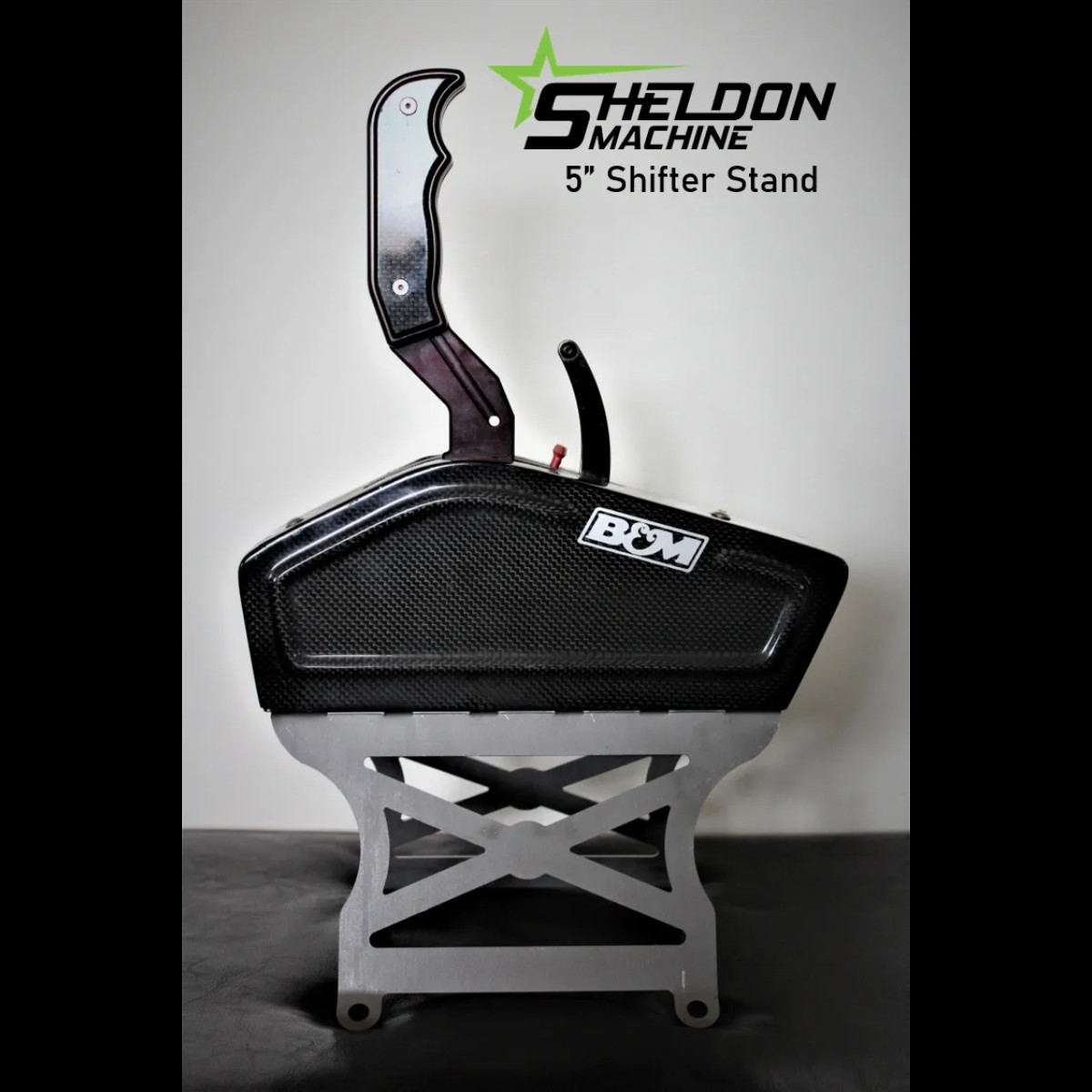 Sheldon Machine 5 in. Tall Tunnel Mount Shifter Stand  | B&M, Hurst, TCI, etc.