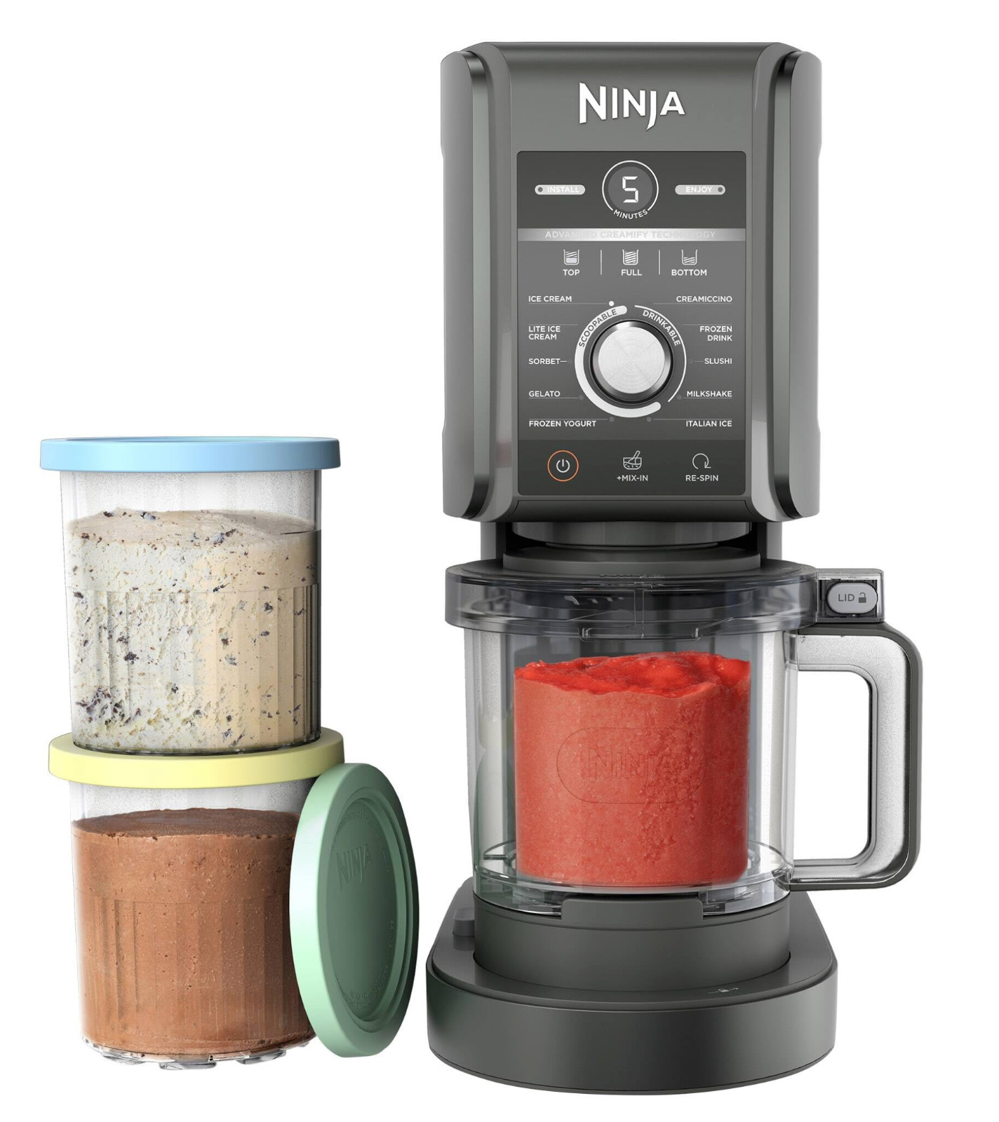 Ninja Creami Deluxe 11-in-1 Ice Cream and Frozen Drink Maker - BLACK/GRAY