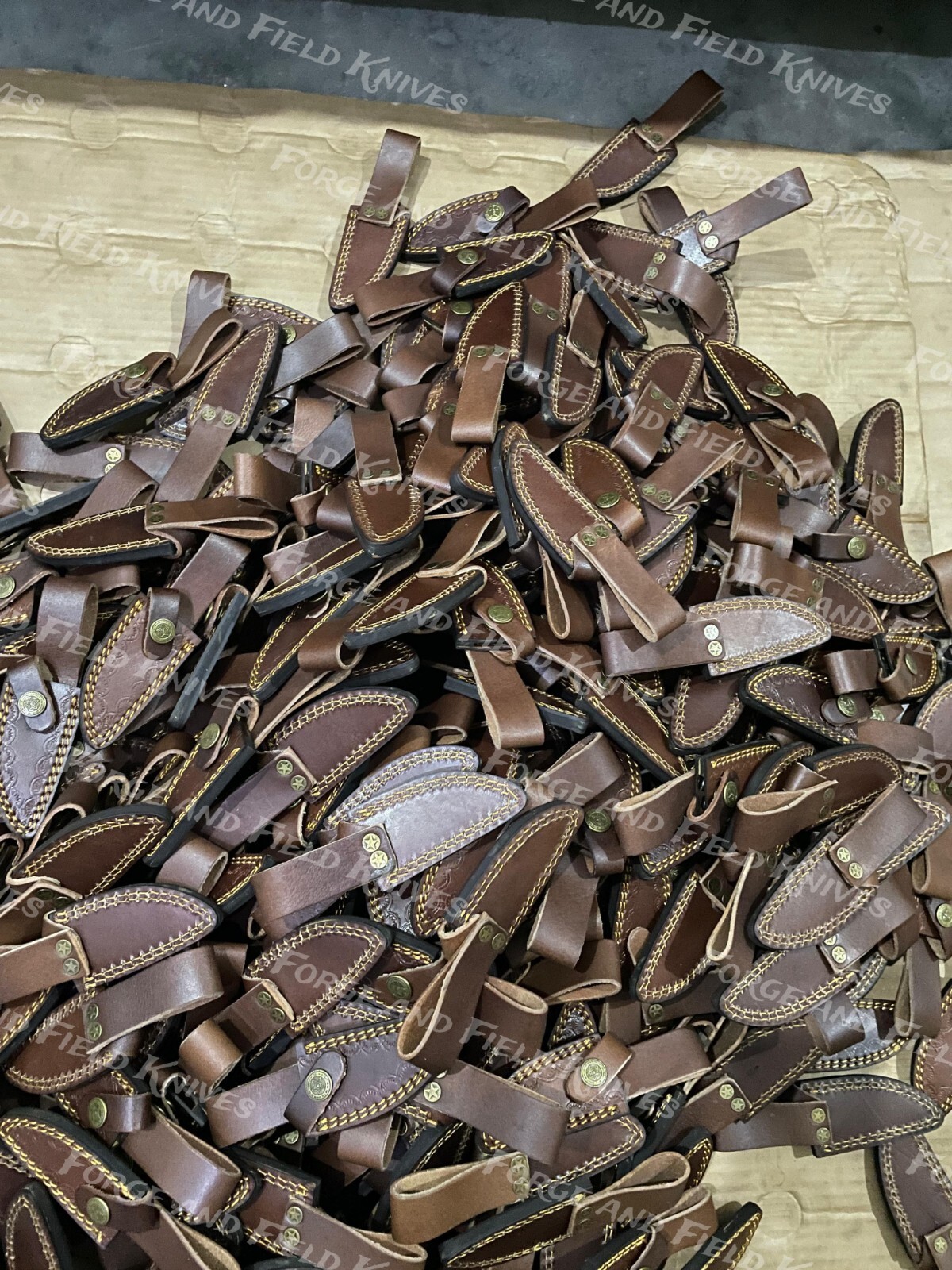 Set of 20 Custom Handmade Damascus Steel 6" Camping & Hunting Knives - From USA