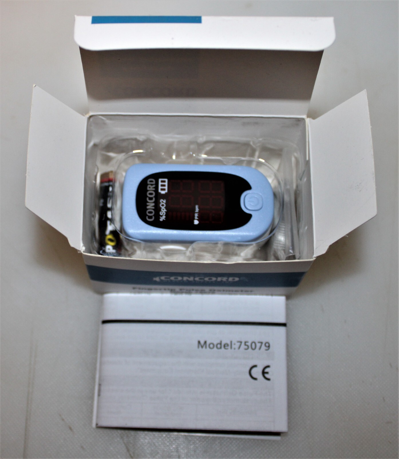 New In Box Concord Fingertip Pulse Oximeter Model 75079