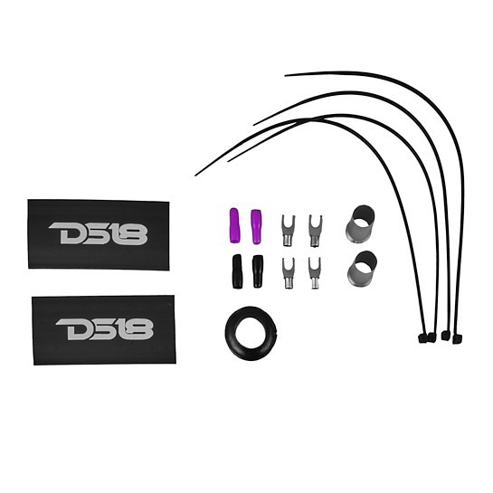 DS18 AKIT0.PU 0-GA Amplifier Installation Wiring Kit - Purple