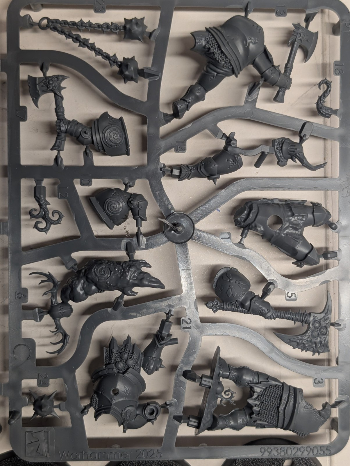 Mulgoth the Cleaver and 3x Blight Templars, Warhammer Quest Darkwater, Maggotkin