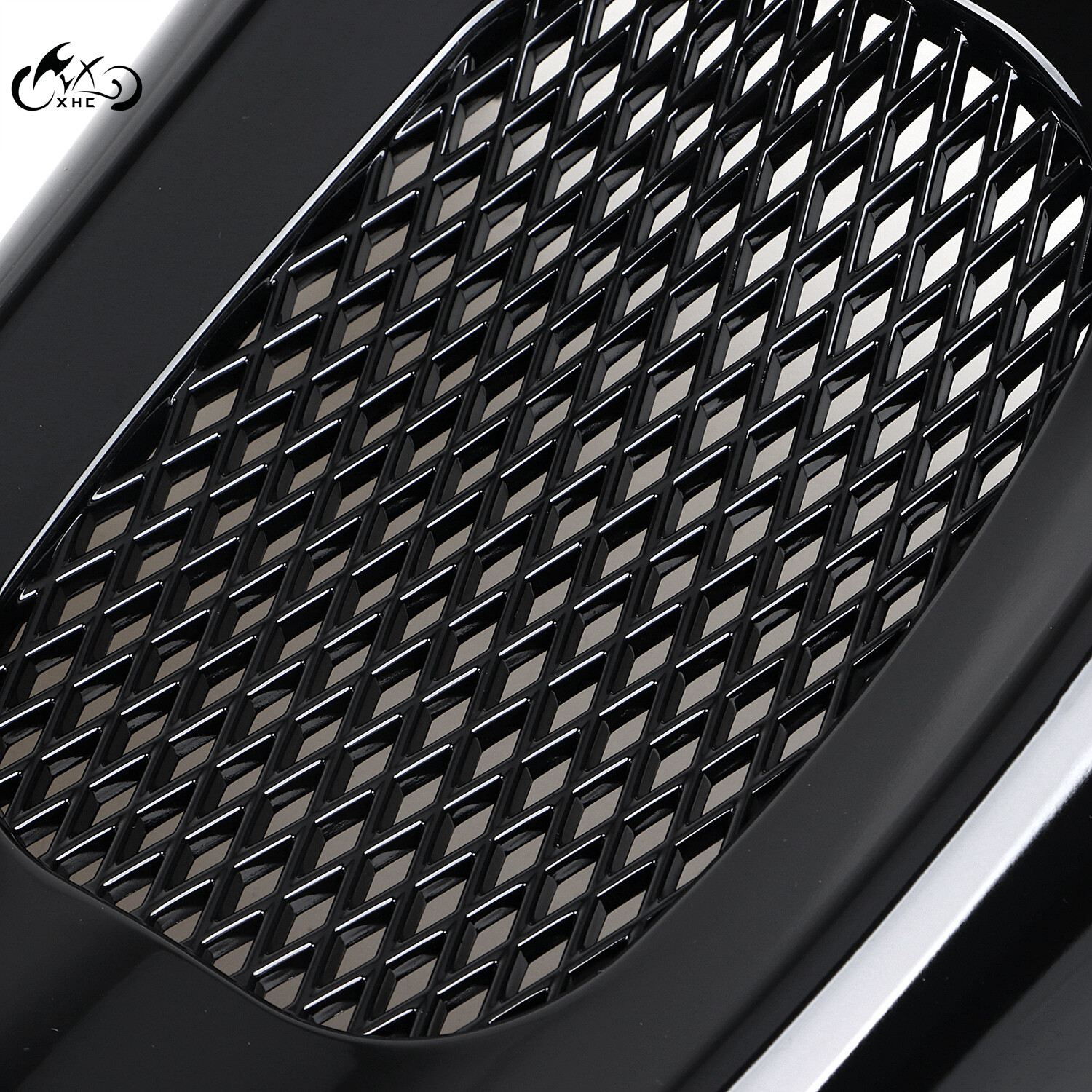 Vivid Black Motor Chin Spoiler For Harley Touring Road Street Glide 2017-2023 M8