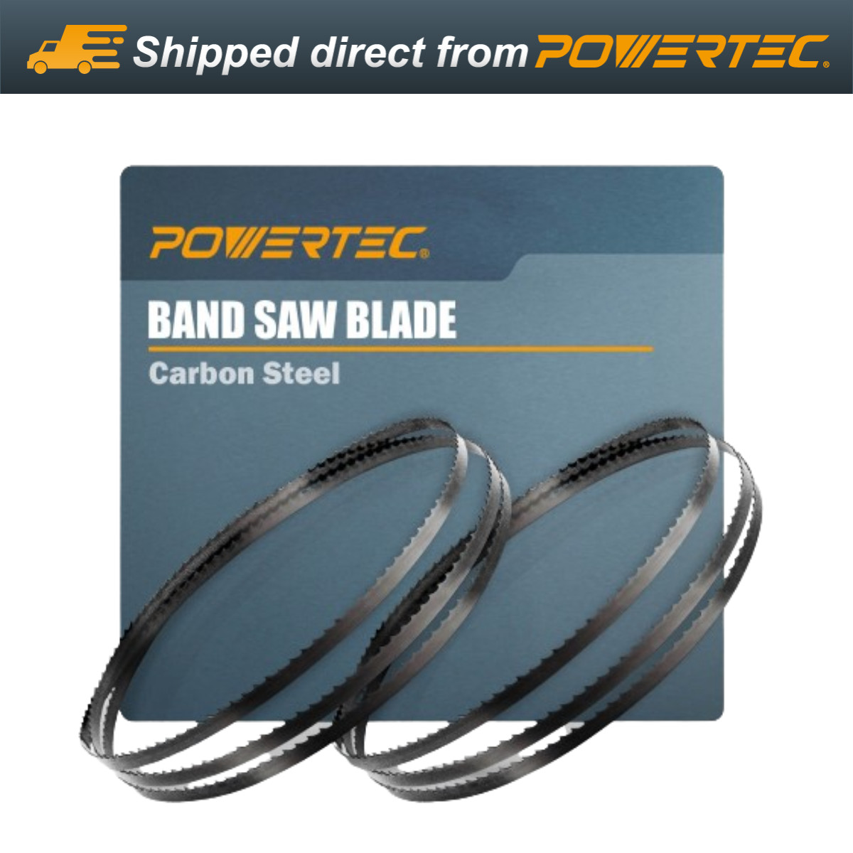 POWERTEC 72 Inch Bandsaw Blades, 1/4" x 6 TPI Band Saw Blades, 2PK