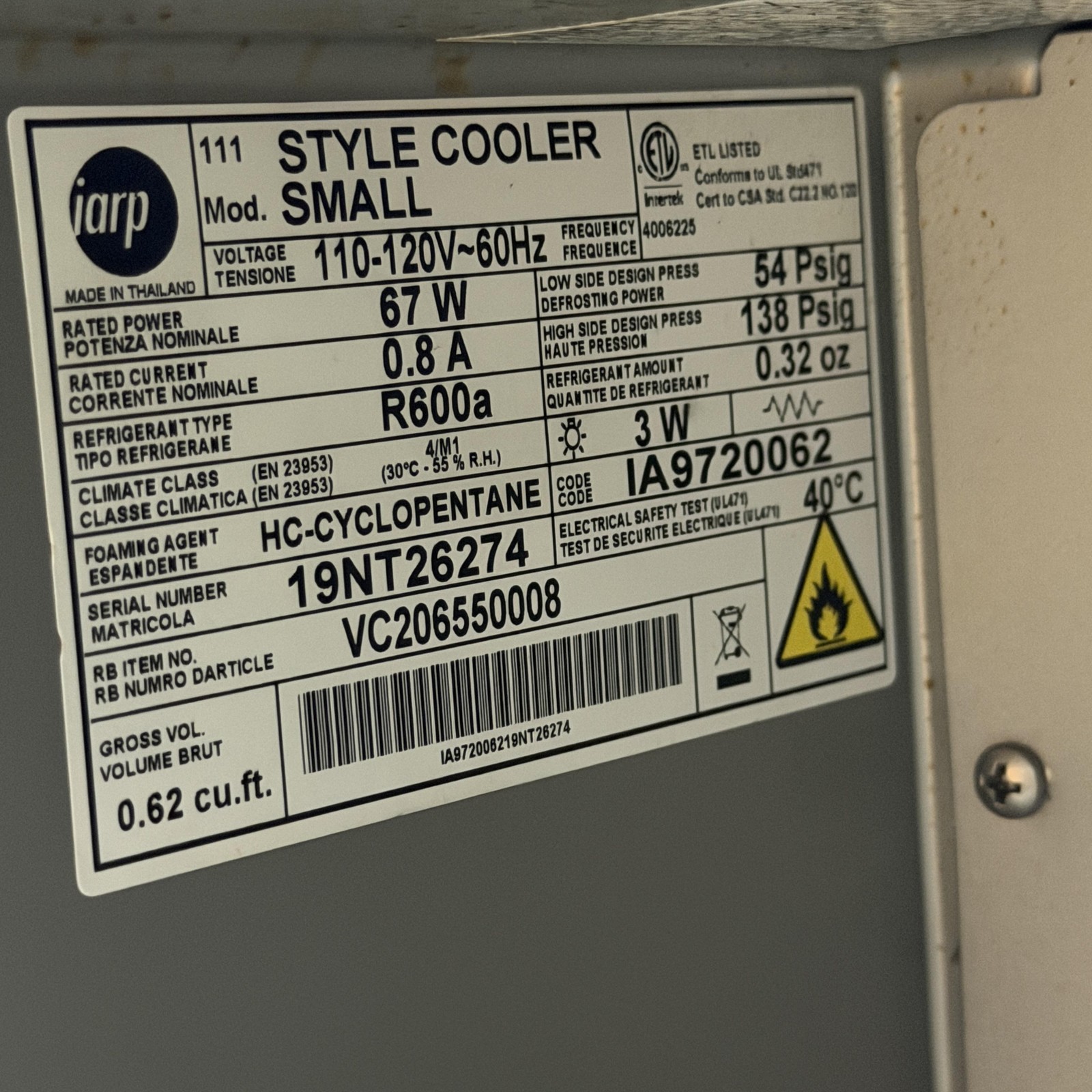 Red Bull Frigidaire EFMIS129 Mini Fridge 0.62 Cu Ft Eco LED Countertop Cooler