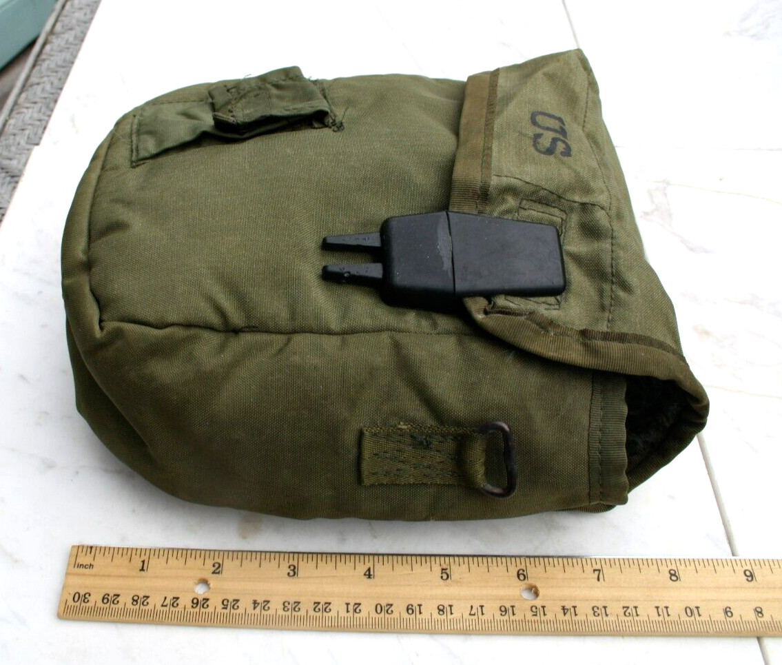 US Military 2 QT Collapsible Water Canteen with 2 Quart Pouch Cover & Sling EXC