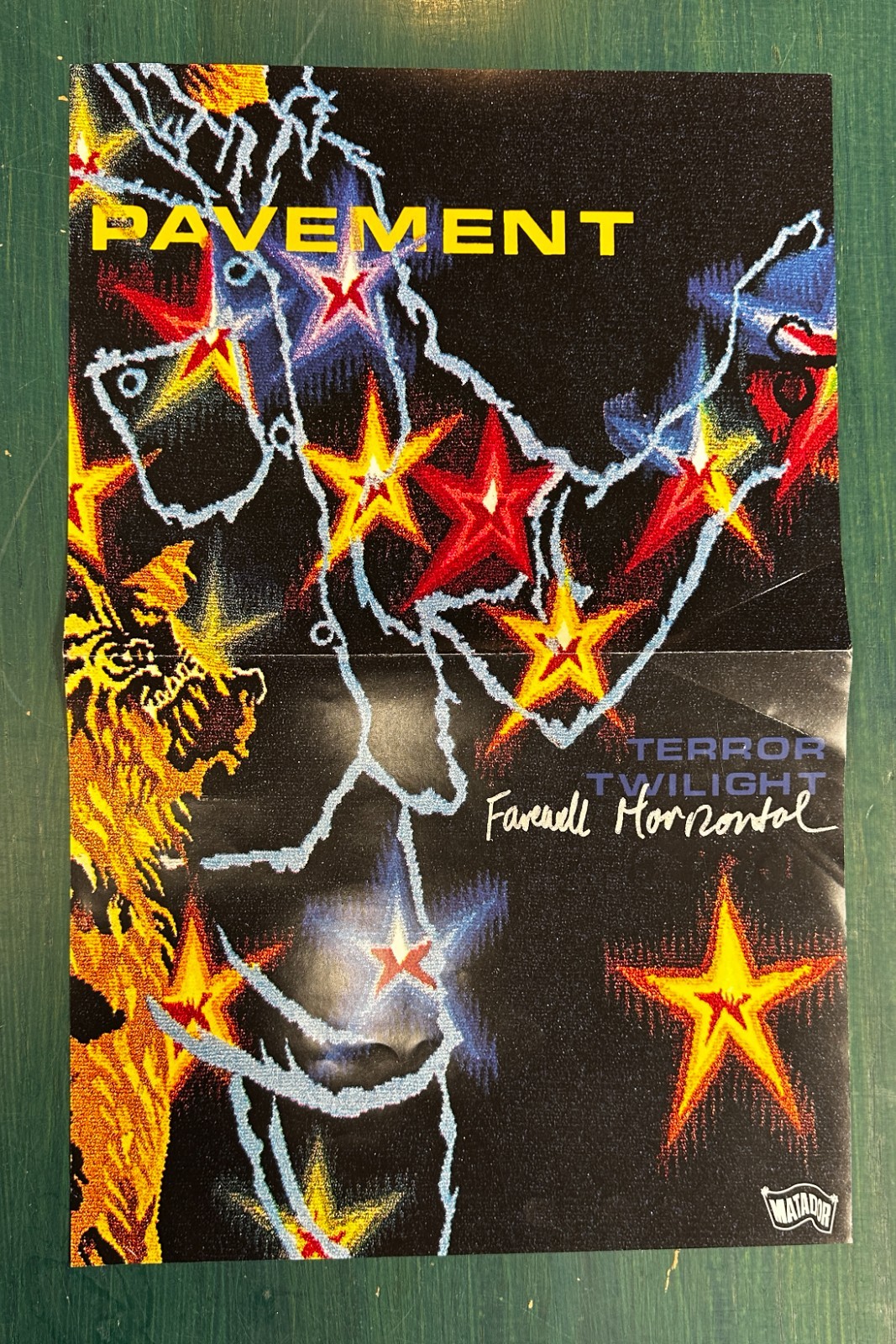 Pavement Terror Twilight Farewell Horizontal Two Sided Promo Poster 2022 Matador