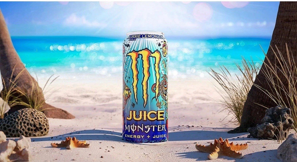 ( 15 Pack) Monster JUICE Exotic Aussie Style Lemonade Sports Energy Drink 16 Oz