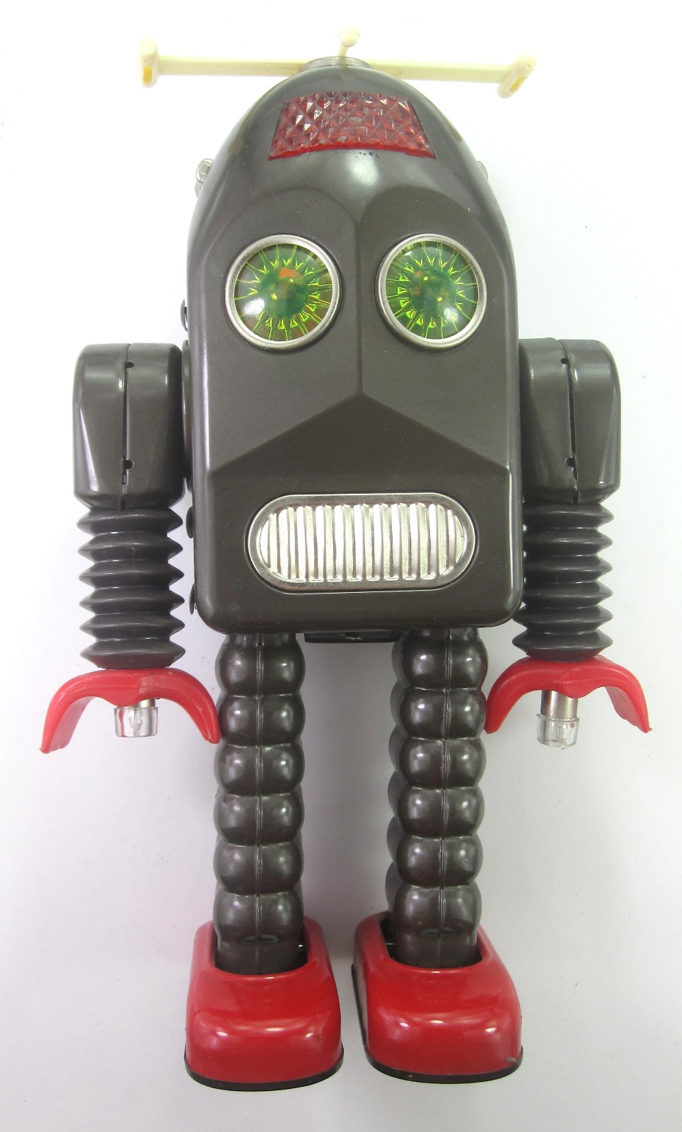 Vintage THUNDER ROBOT 11.5" Tin Reproduction Robot For Display - Schylling Brown