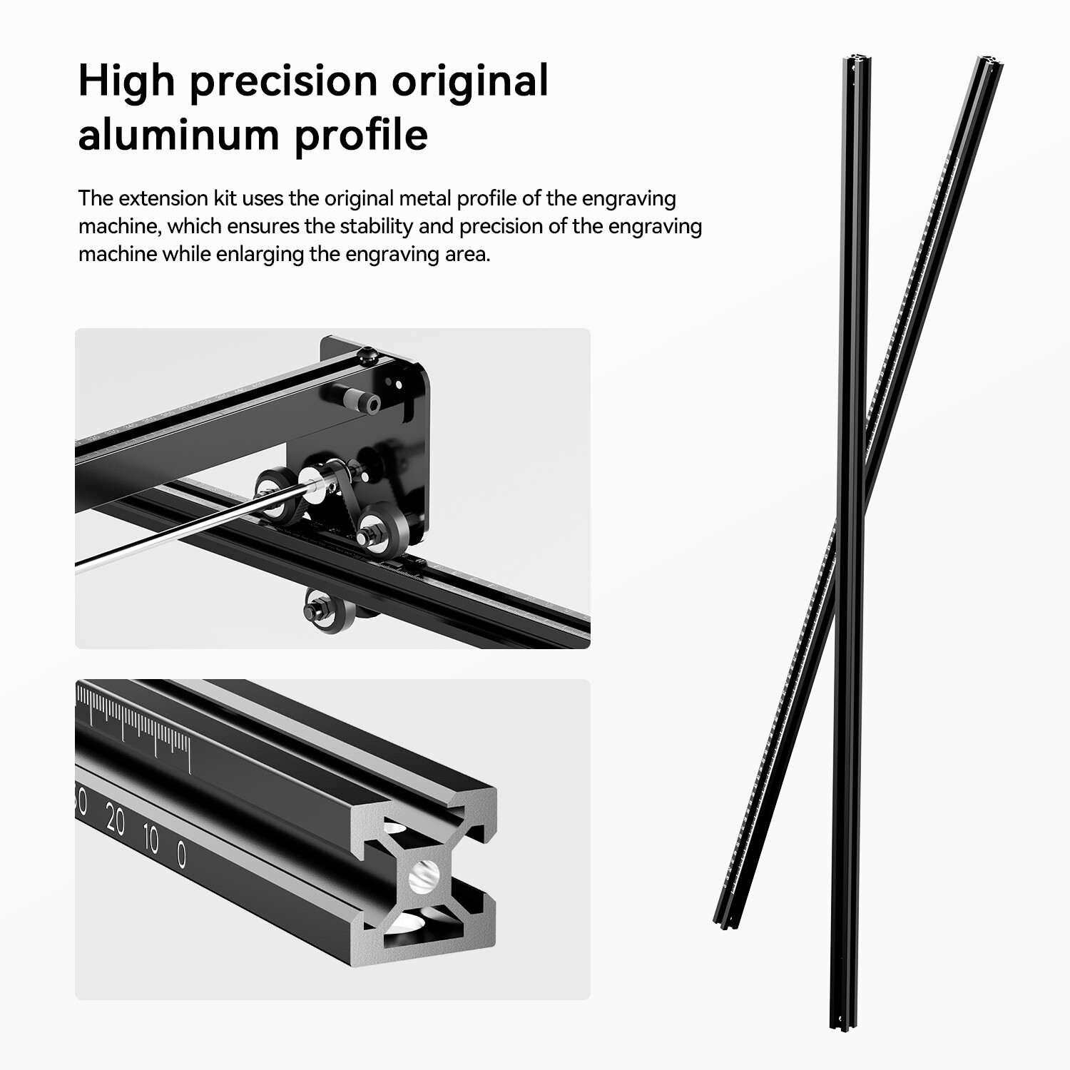 Longer RAY5 Extension Kit - Laser Engraver Area Expansion Kit for ray5 （Used）