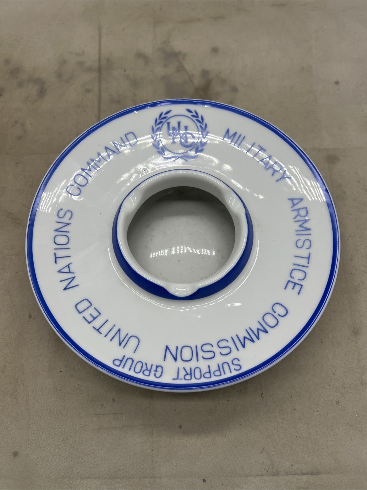 Korean War United Nations Armistice Commission Ashtray (FF565
