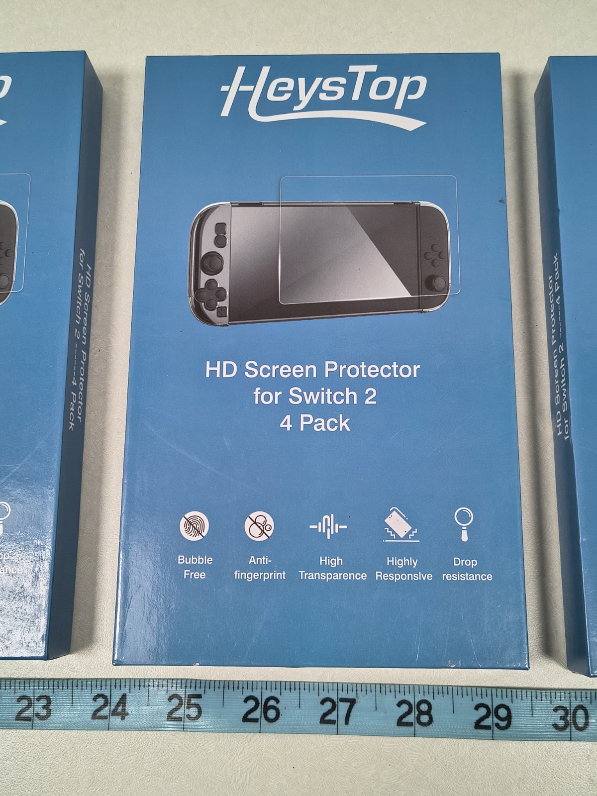 Lot of 12 (3 packages of 4) HEYSTOP HD Screen Protector for Nintendo Switch 2