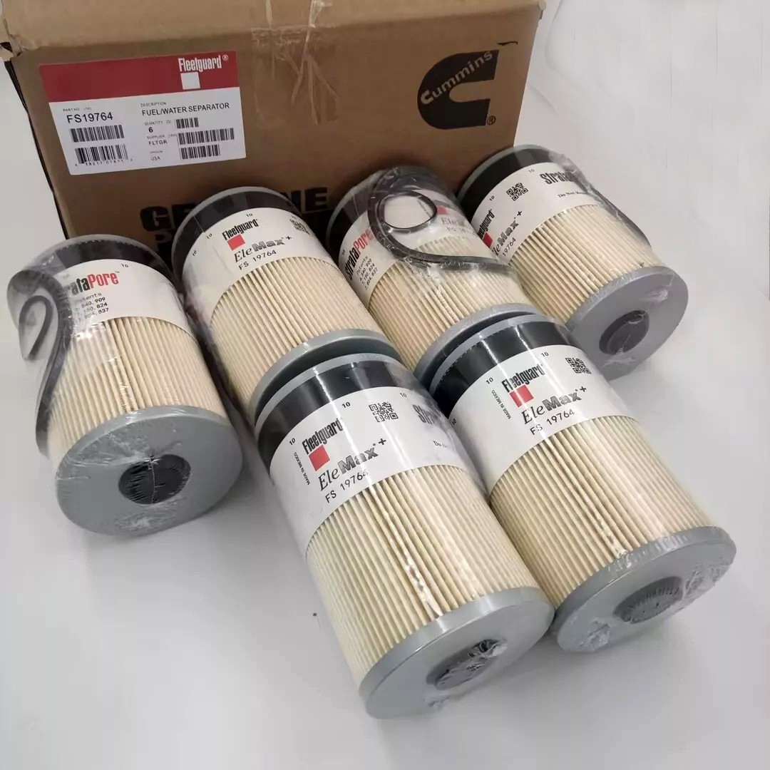 6PCS Genuine FS19764 Fleetguard Cummins Fuel Filter with Water Separator US New