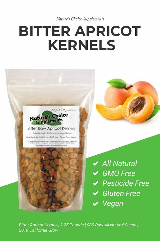 Bitter Apricot Kernels, 1 Pound, Natural B17 Source California Grown
