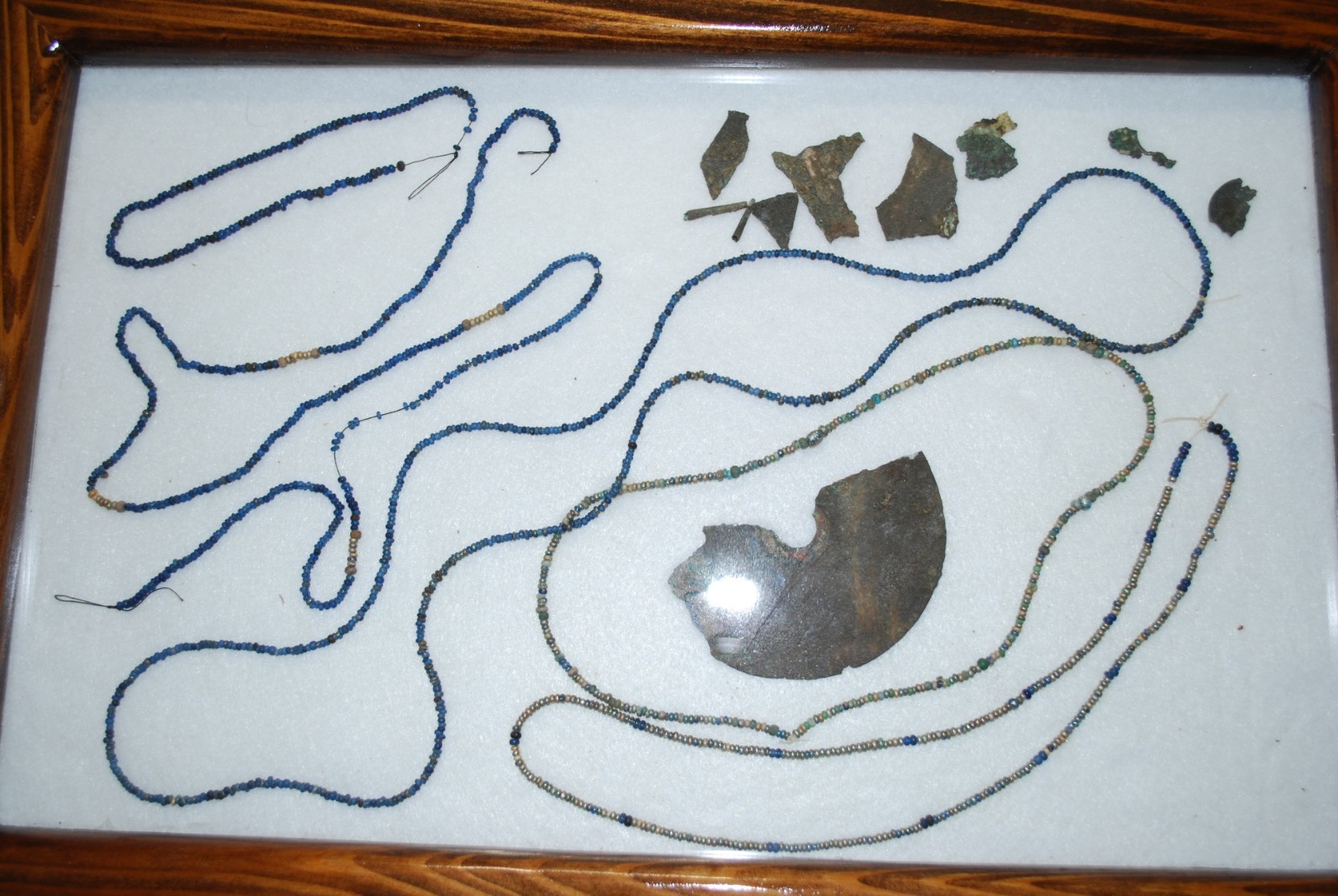 LOT OF 14 FLORIDA CALUSA GLADES CULTURE AUTHENTIC TRADE BEADS Indian Arrowhead