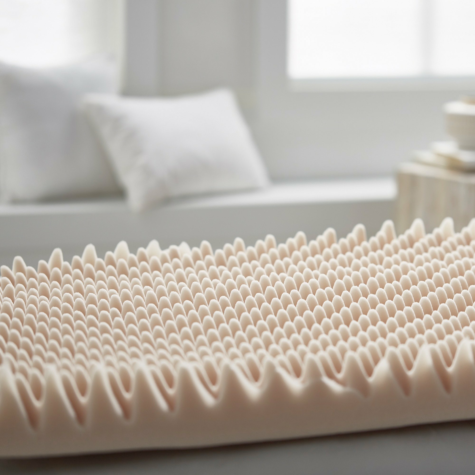 Egg Crate Mattress Overlay 72 L x 34 W x 4" Soft Foam Twin Bed Pad Mattress 1 EA