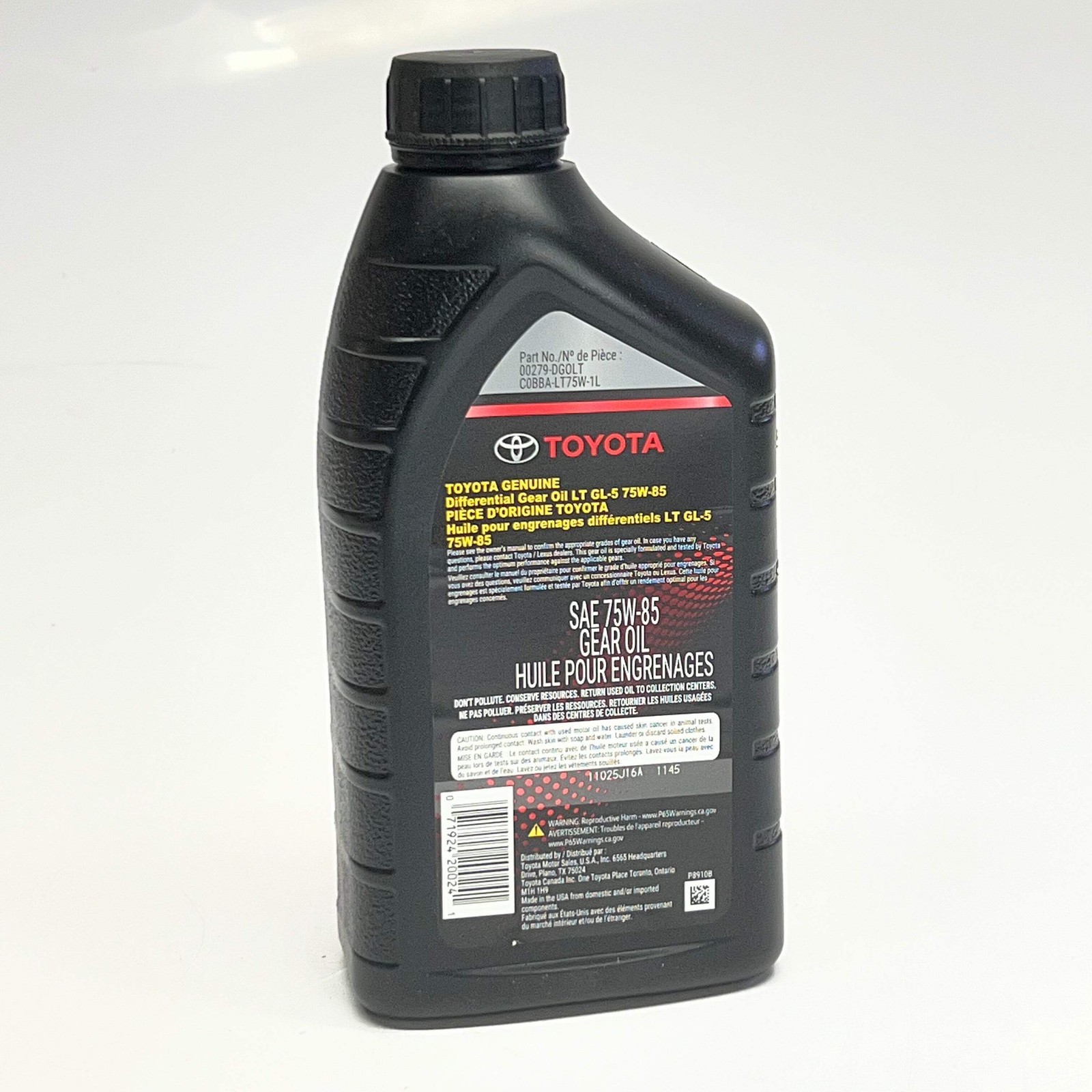 TOYOTA (6 PACK) Differential Gear Oil LT SAE 75W-85 1 qt. 128612