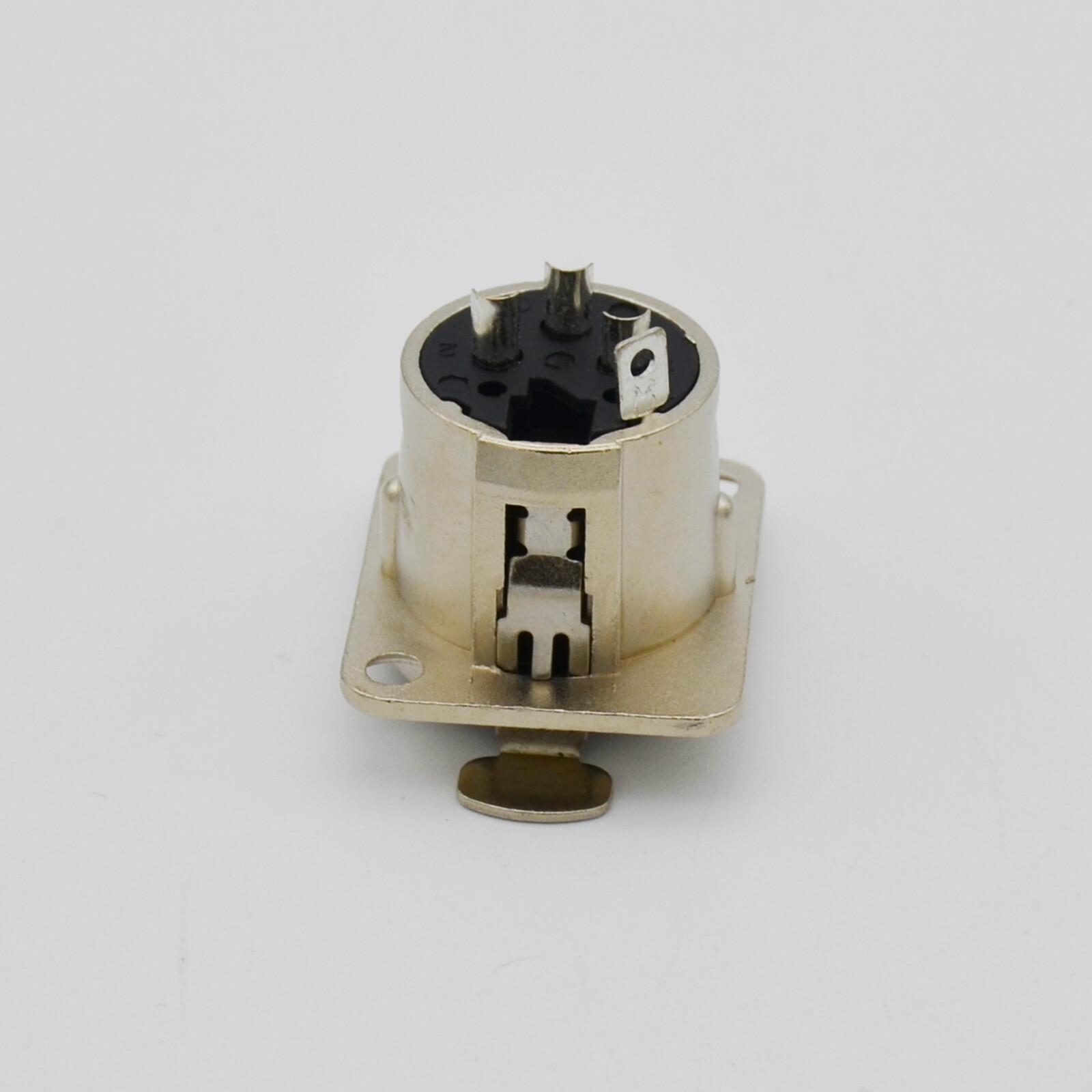 10,XLR 3-Pin Female Metal Panel Mount Chassis Microphone Jack Audio Connector