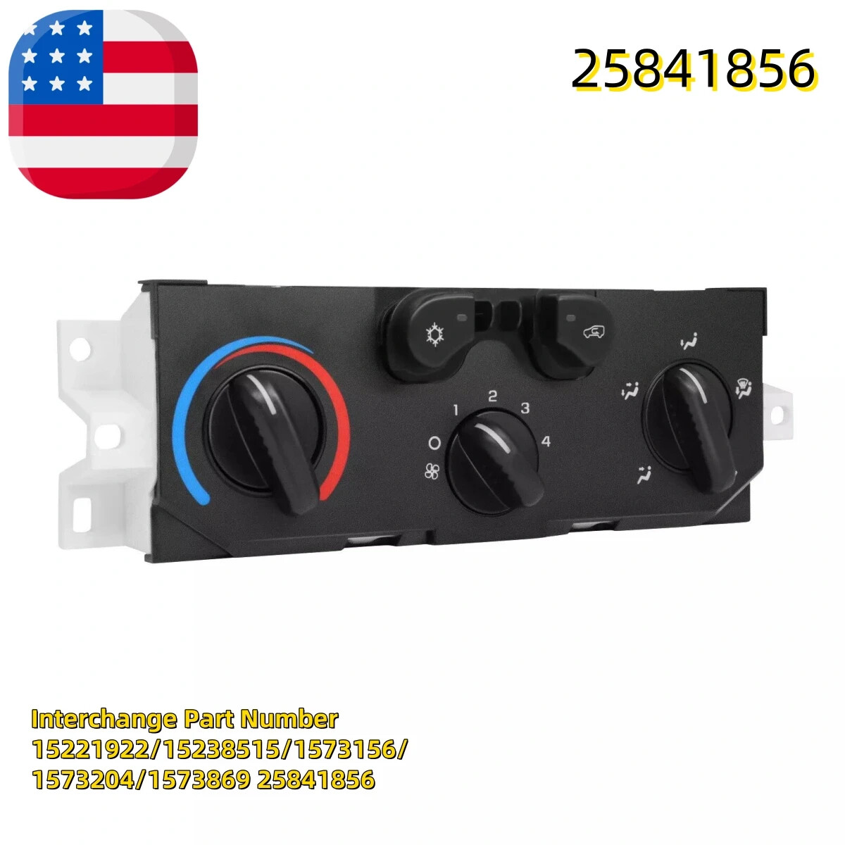 A/C Heater Control Panel For 04-12 Chevy Colorado GMC Canyon 1573156/ 25841856