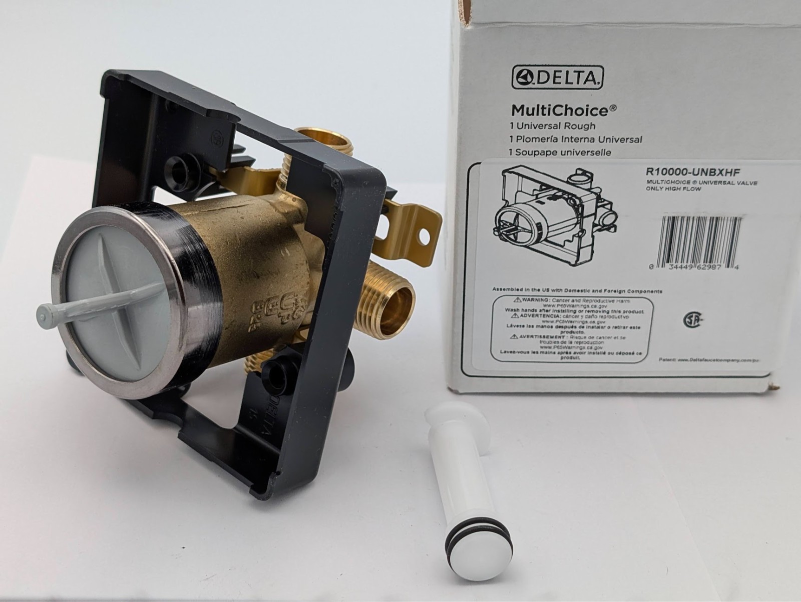 Delta R10000-UNBXHF Universal Mixing Rough-In Valve MADE IN USA! GENUINE DELTA