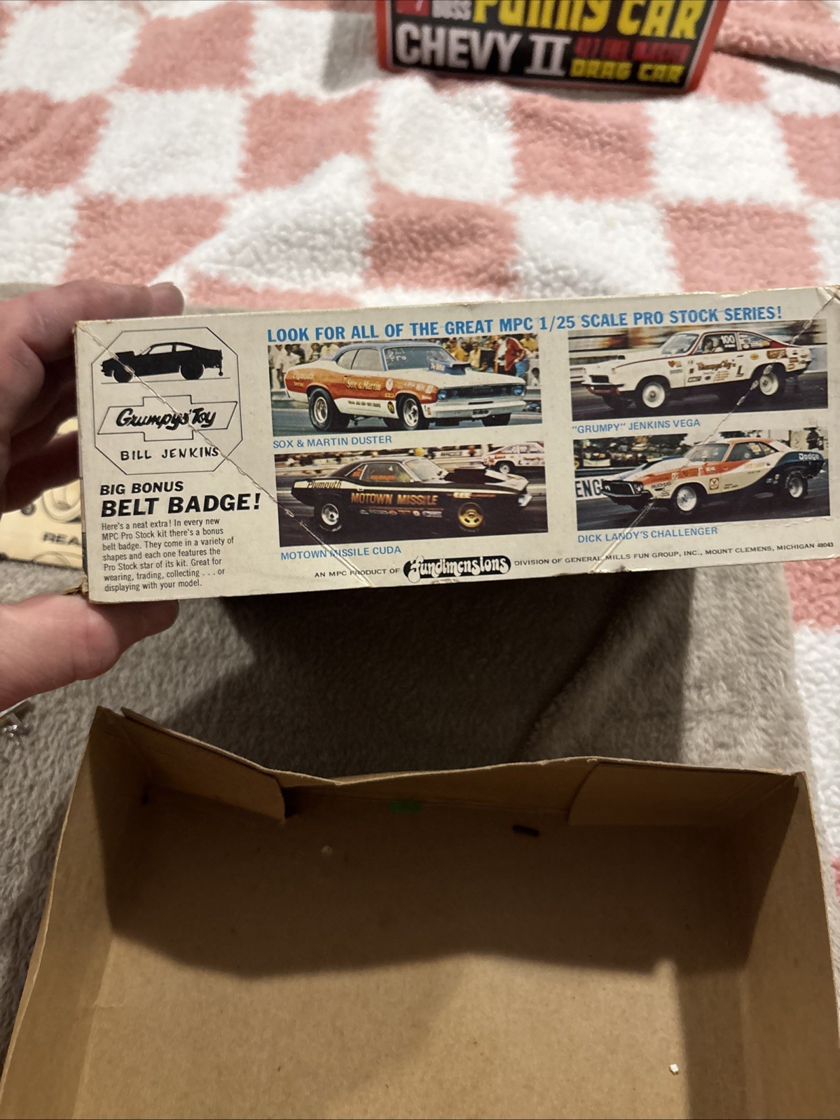 vintage 1973 issue MPC 1/25 Bill "Grumpy's Toy" Jenkins Pro Stock Vega Parts